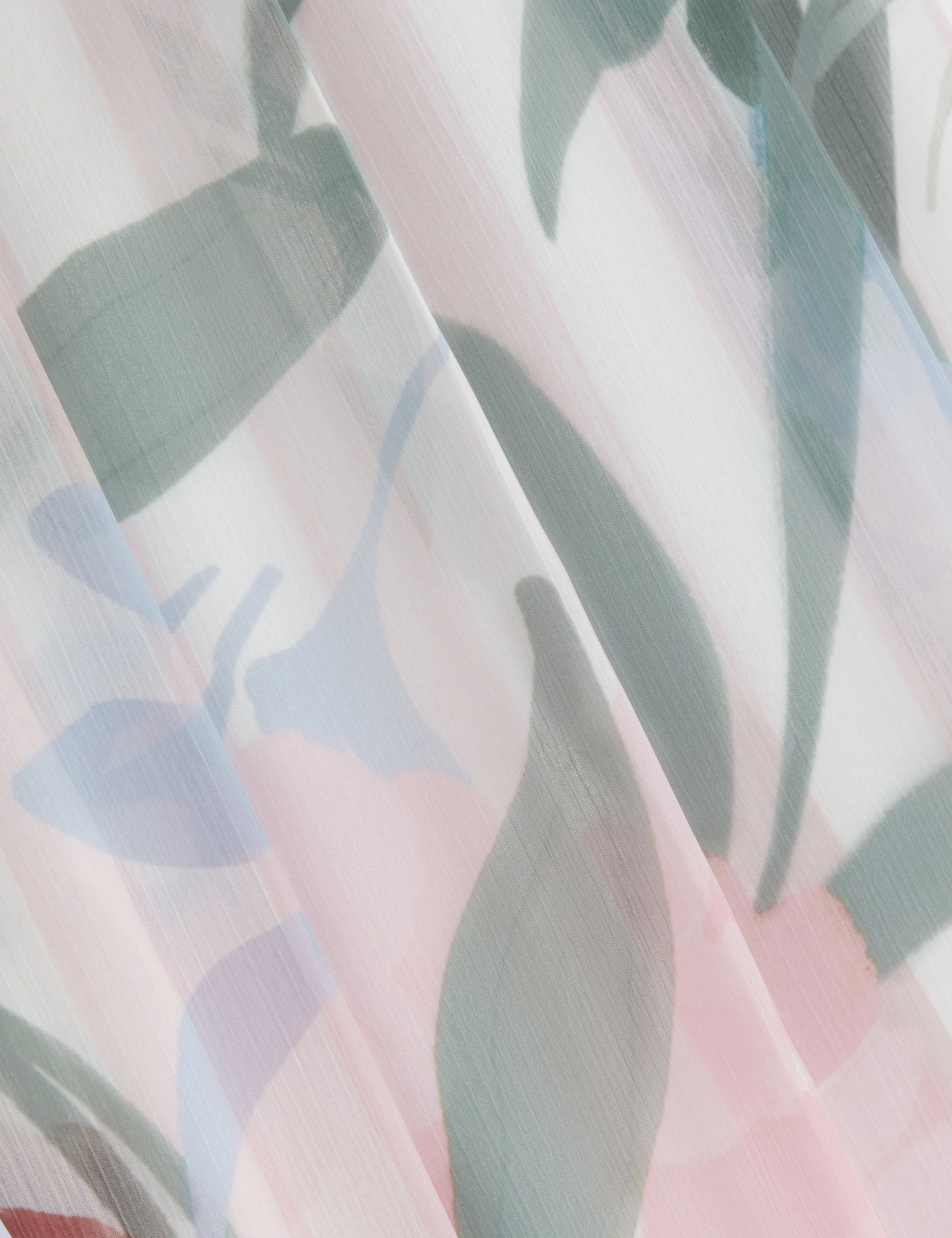 Hurta Printed Wide Leg Pleated Trouser Pink - Image 3