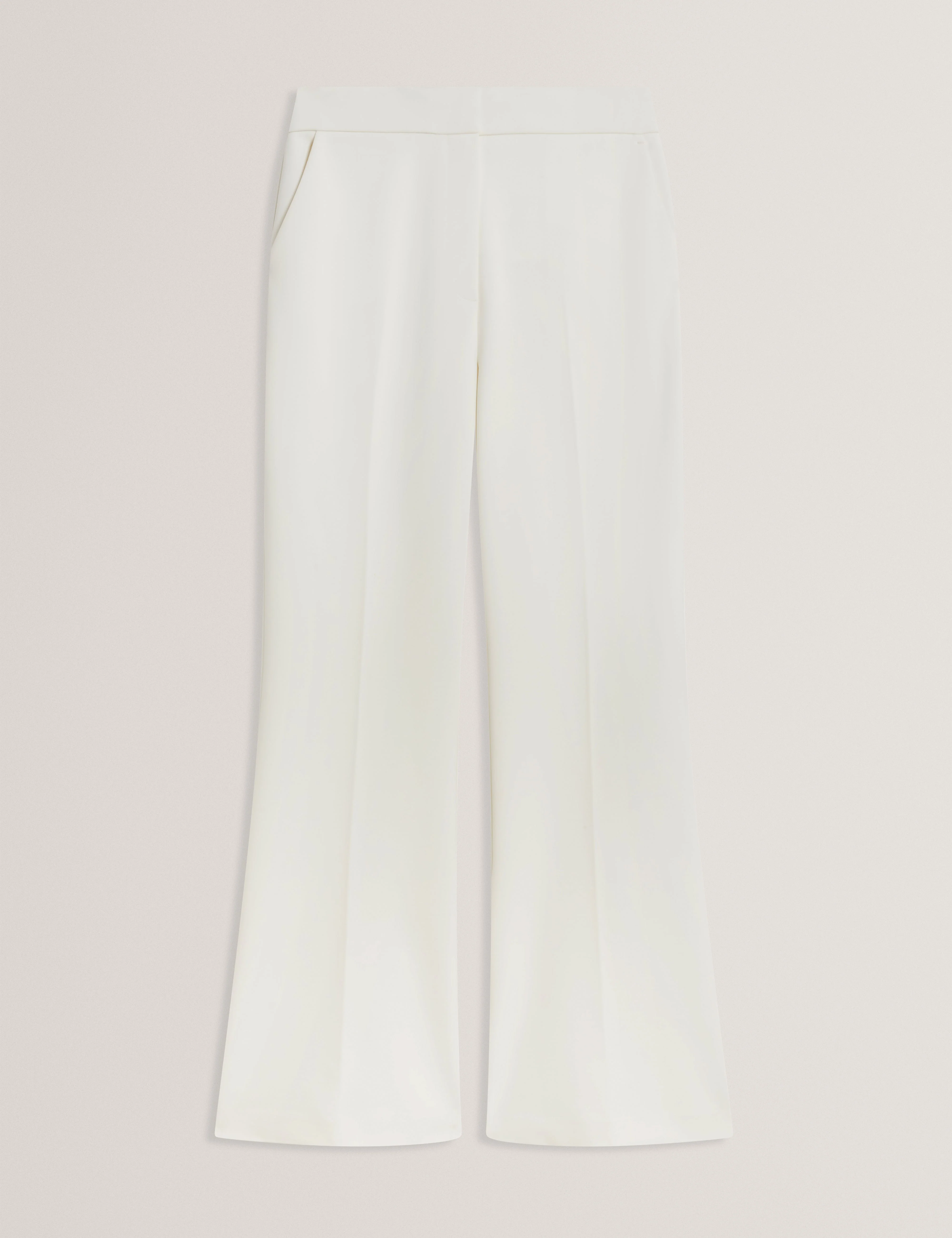 Indriv High Waisted Flare Trouser Ivory - Image 6