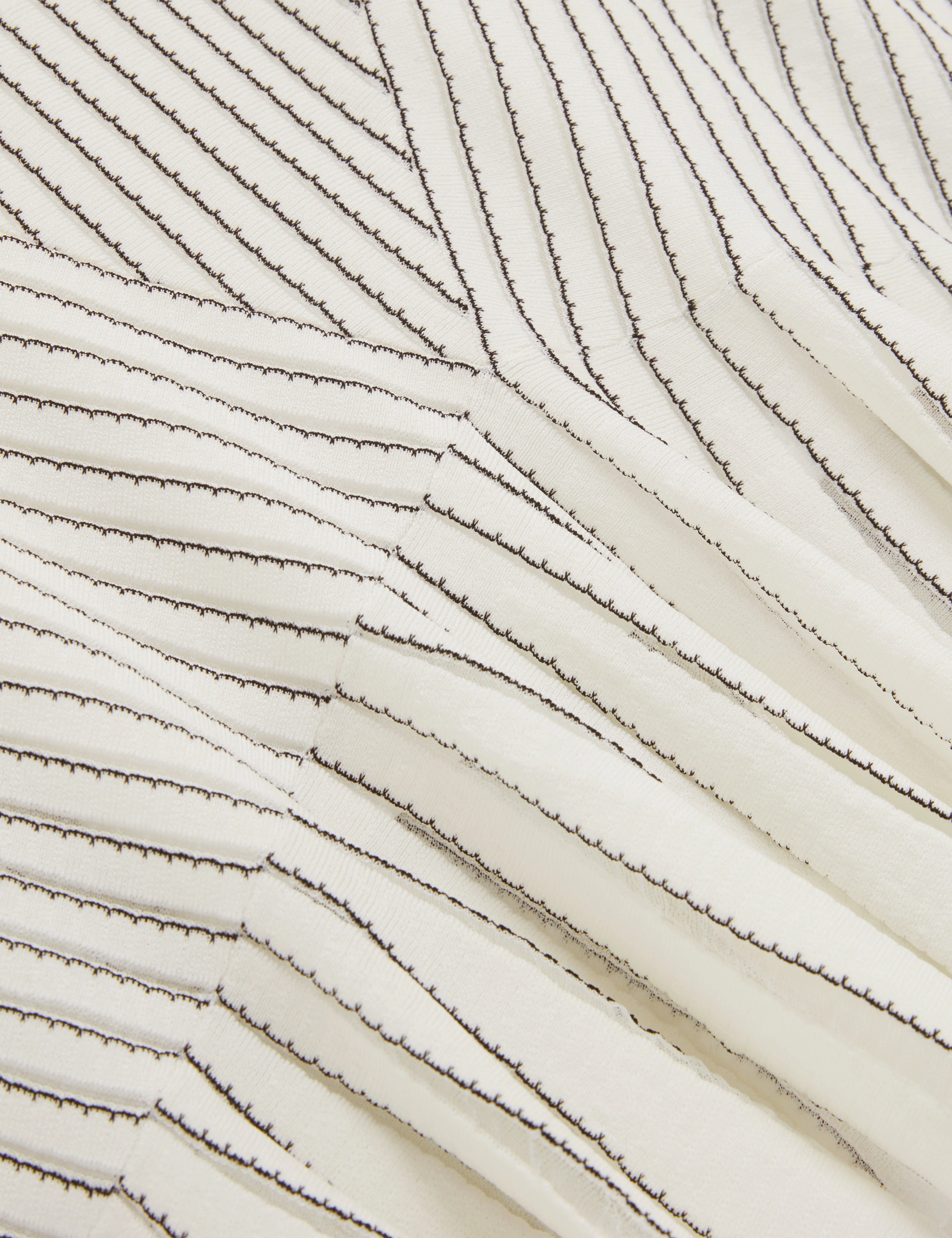 Iriel Stitch Detail Knitted Mini Dress Ivory - Image 3