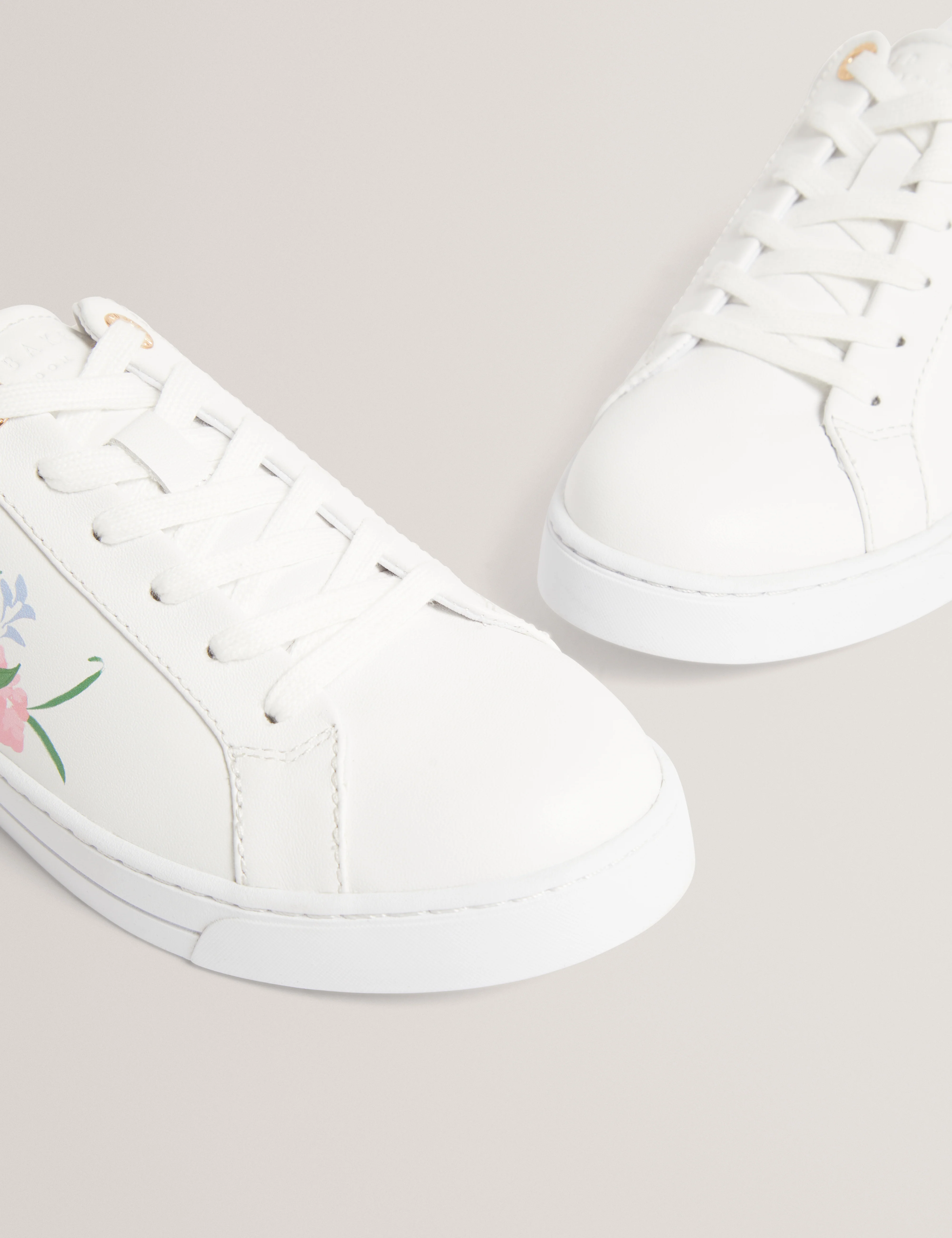 Kaiila Printed Detail Trainer White - Image 2
