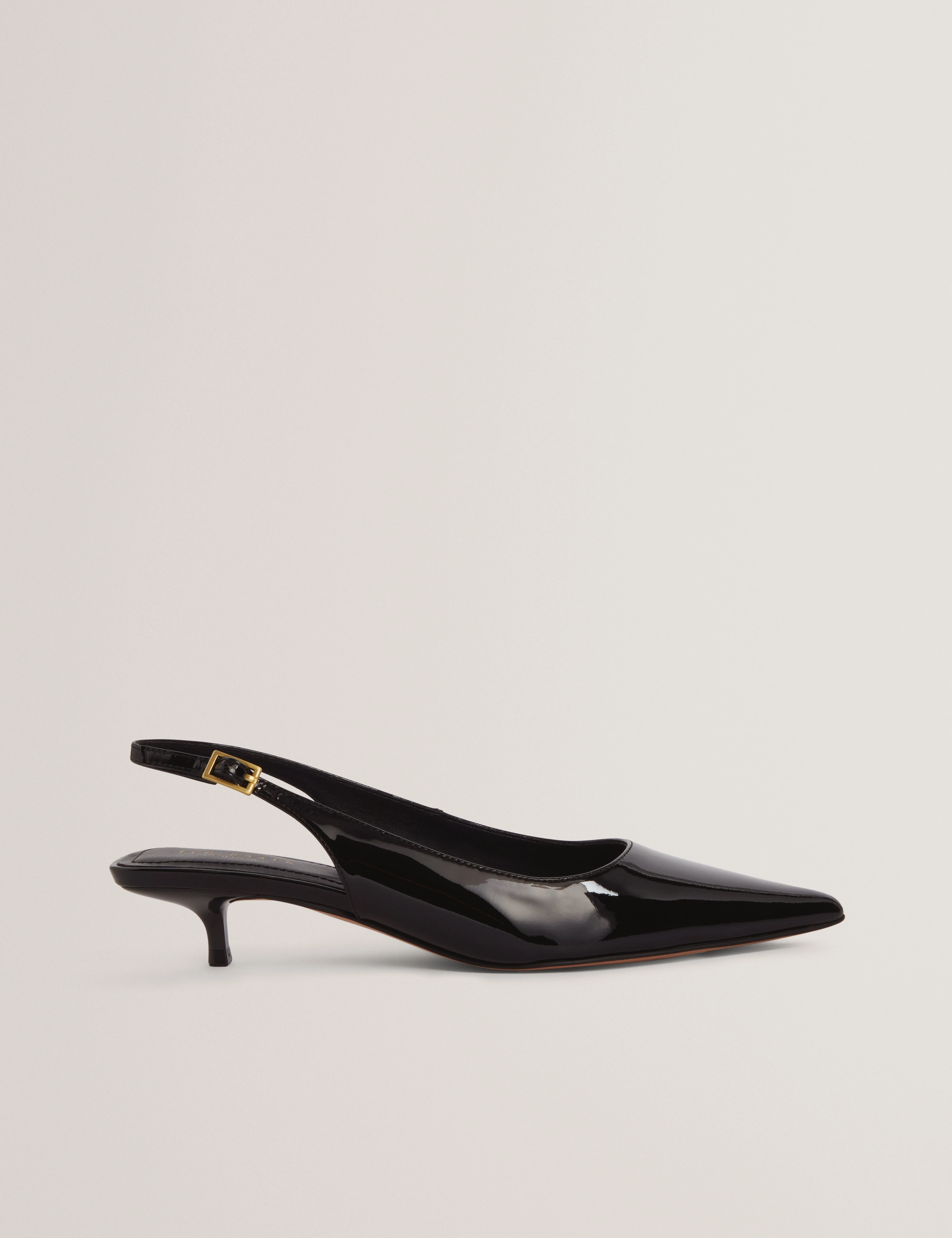 Kitiy Sling Back Kitten Heel Black