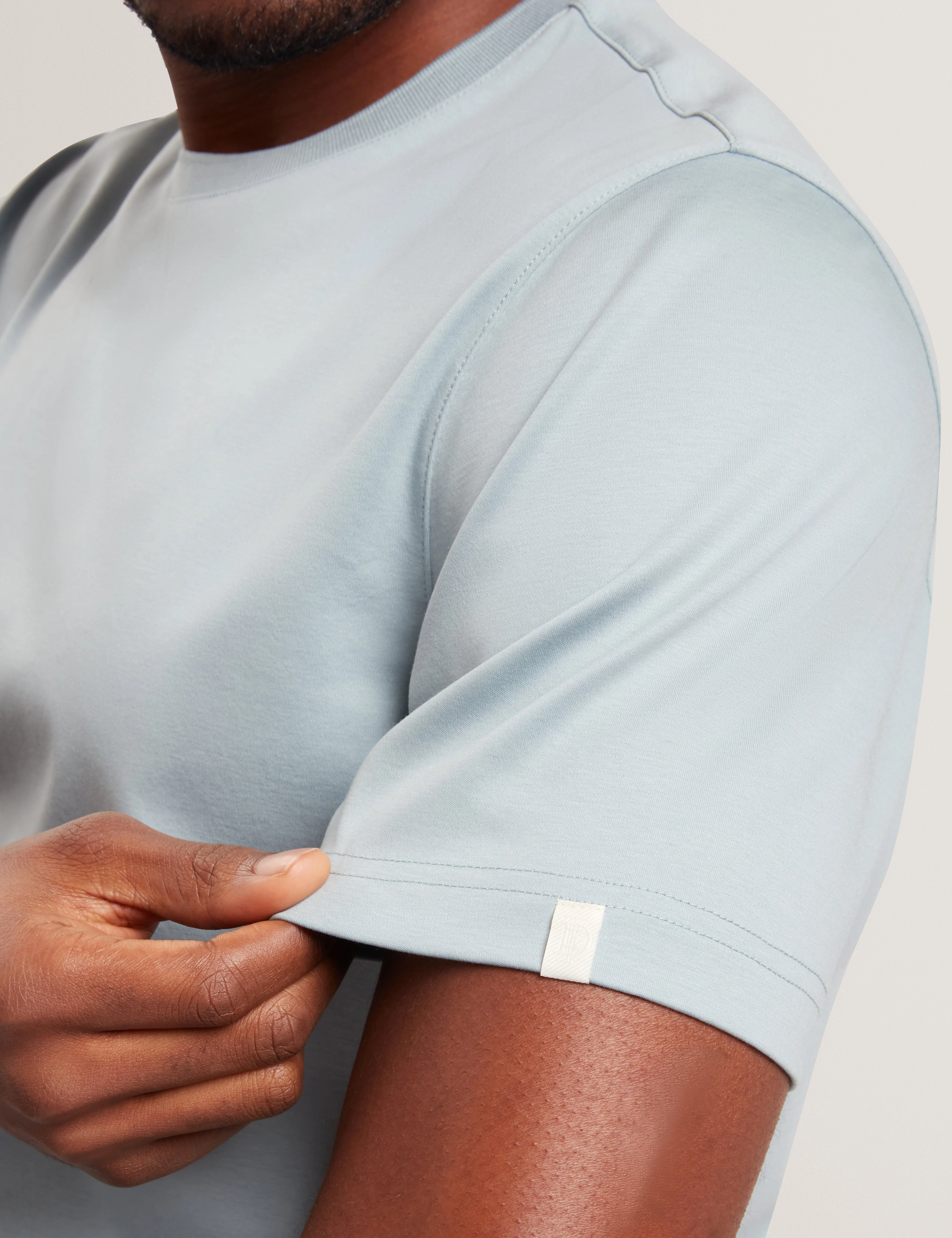 Konrrad Short Sleeve Regular Soft Touch T-Shirt Blue - Image 4