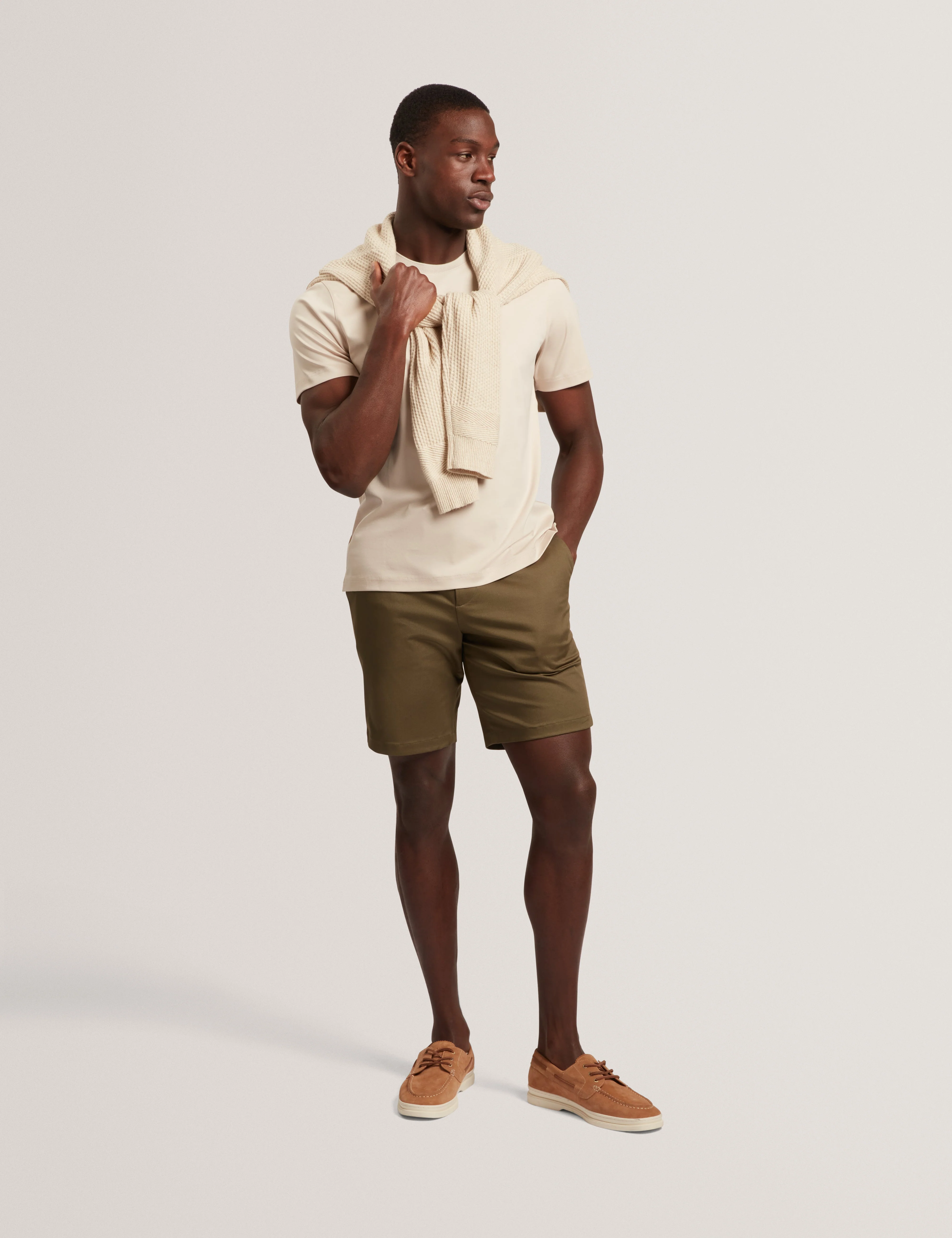 Konrrad Short Sleeve Regular Soft Touch T-Shirt Lt-Grey - Image 2