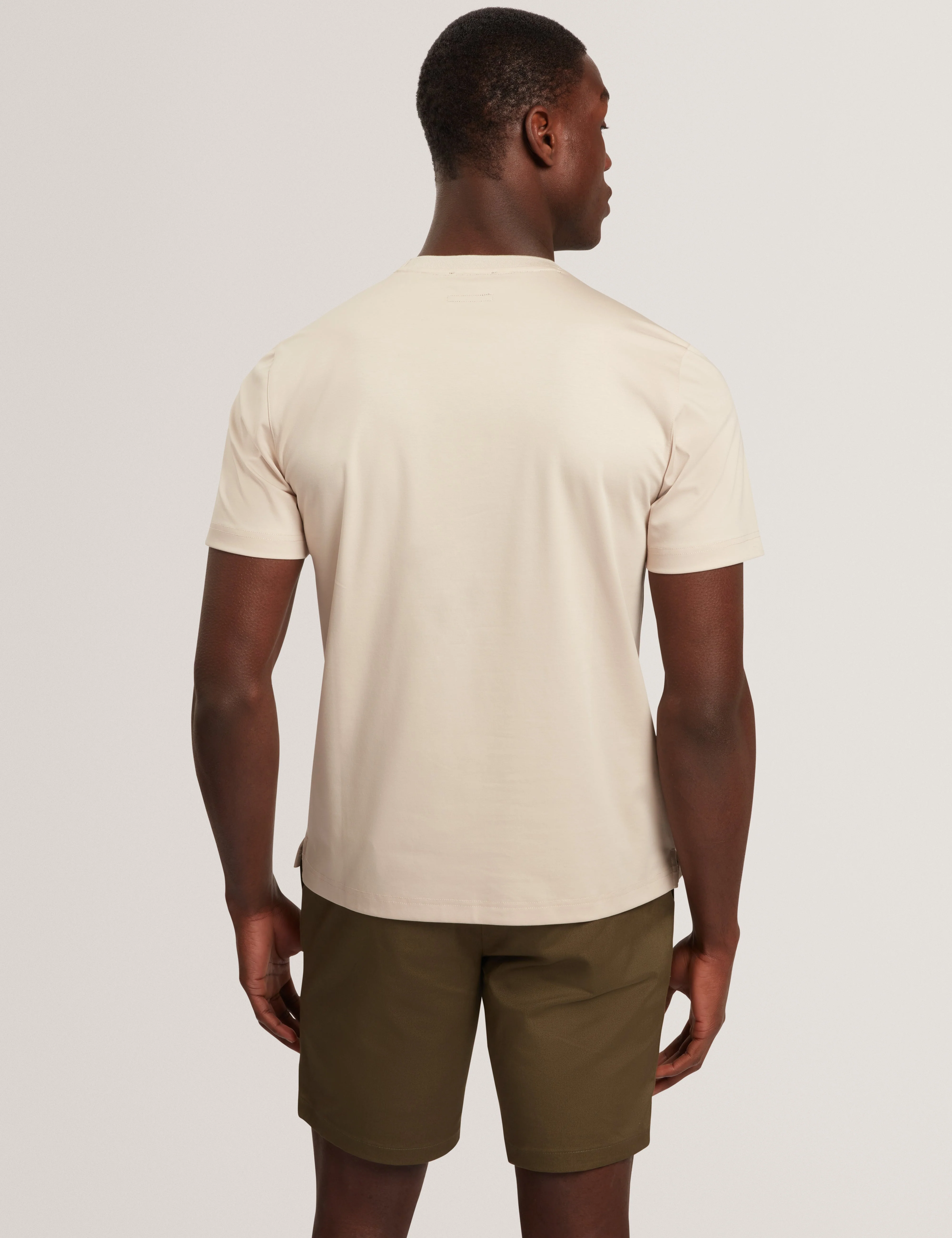 Konrrad Short Sleeve Regular Soft Touch T-Shirt Lt-Grey - Image 5