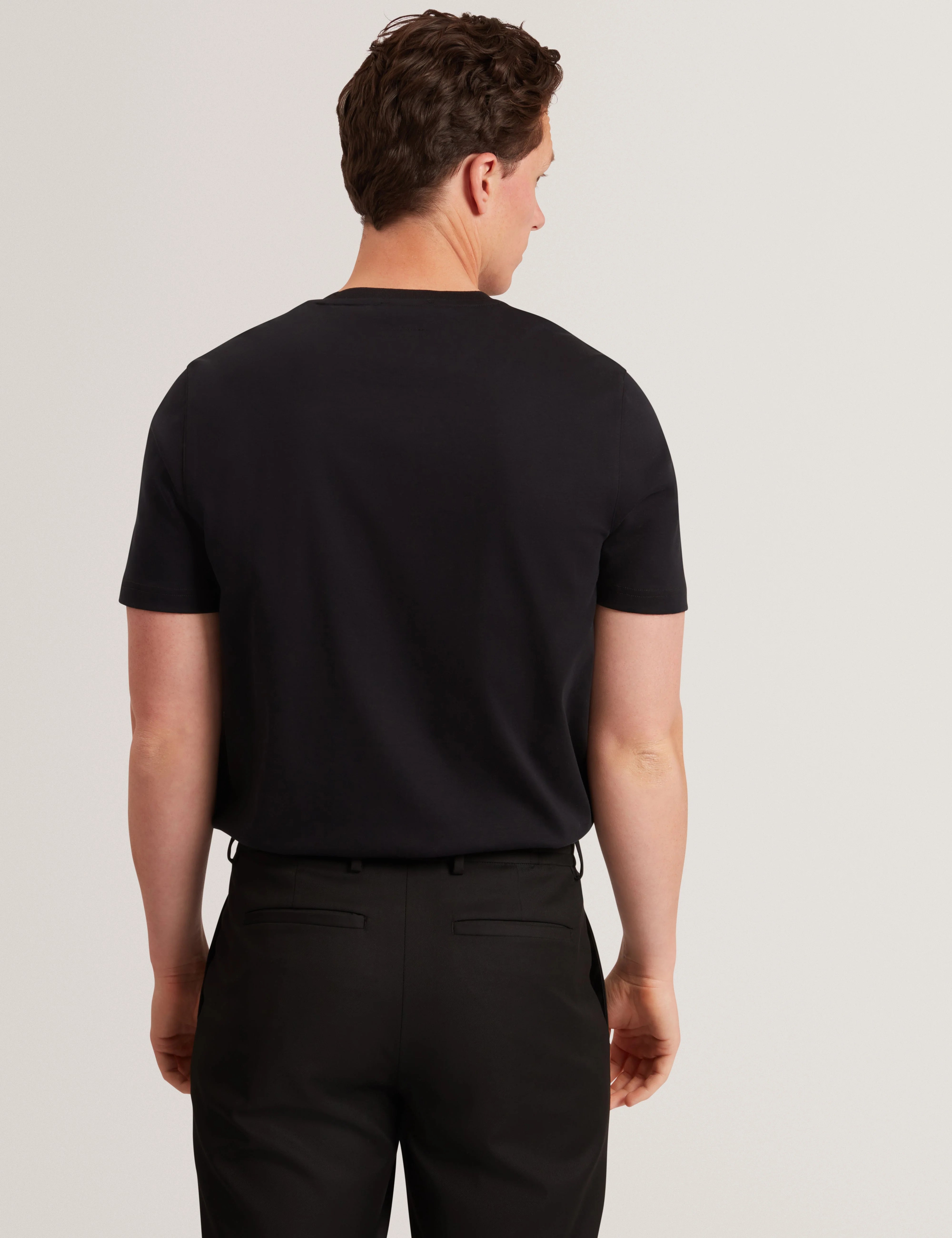 Konrrad Ss Regular Soft Touch T-Shirt Black - Image 5