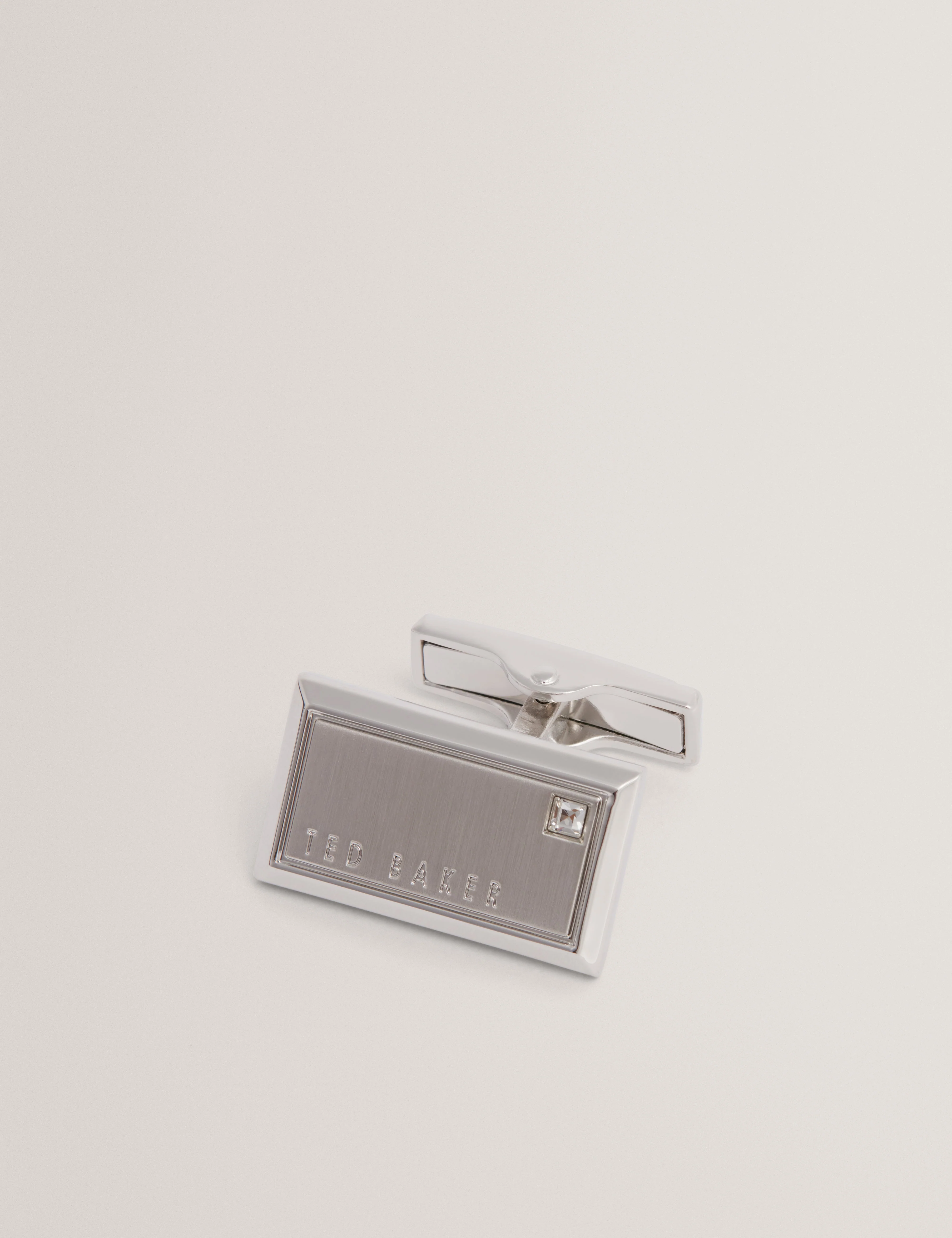 Kristol Brushed Metal Cufflinks Silver - Image 3