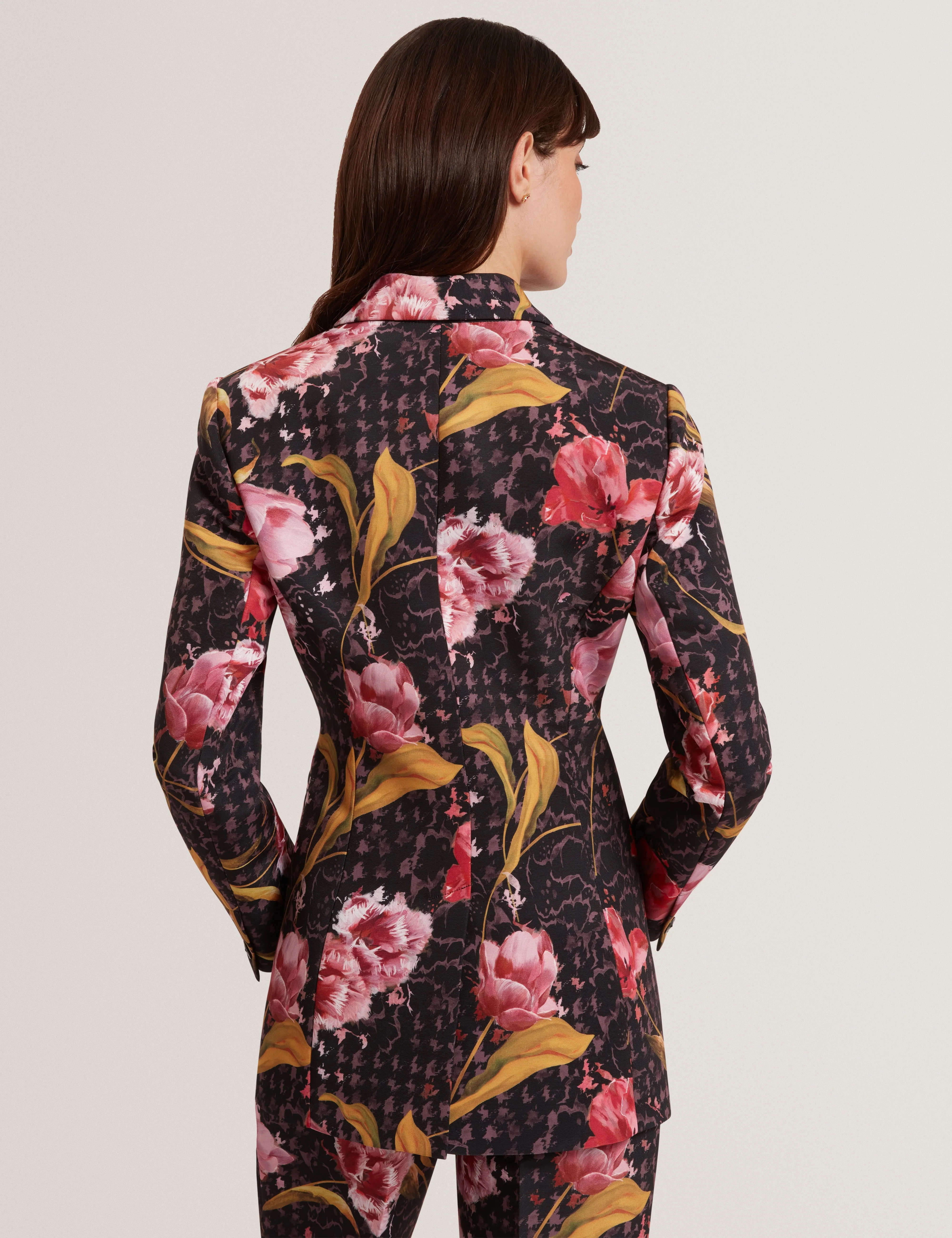 Kwari Tailored Printed Blazer Black - Image 5