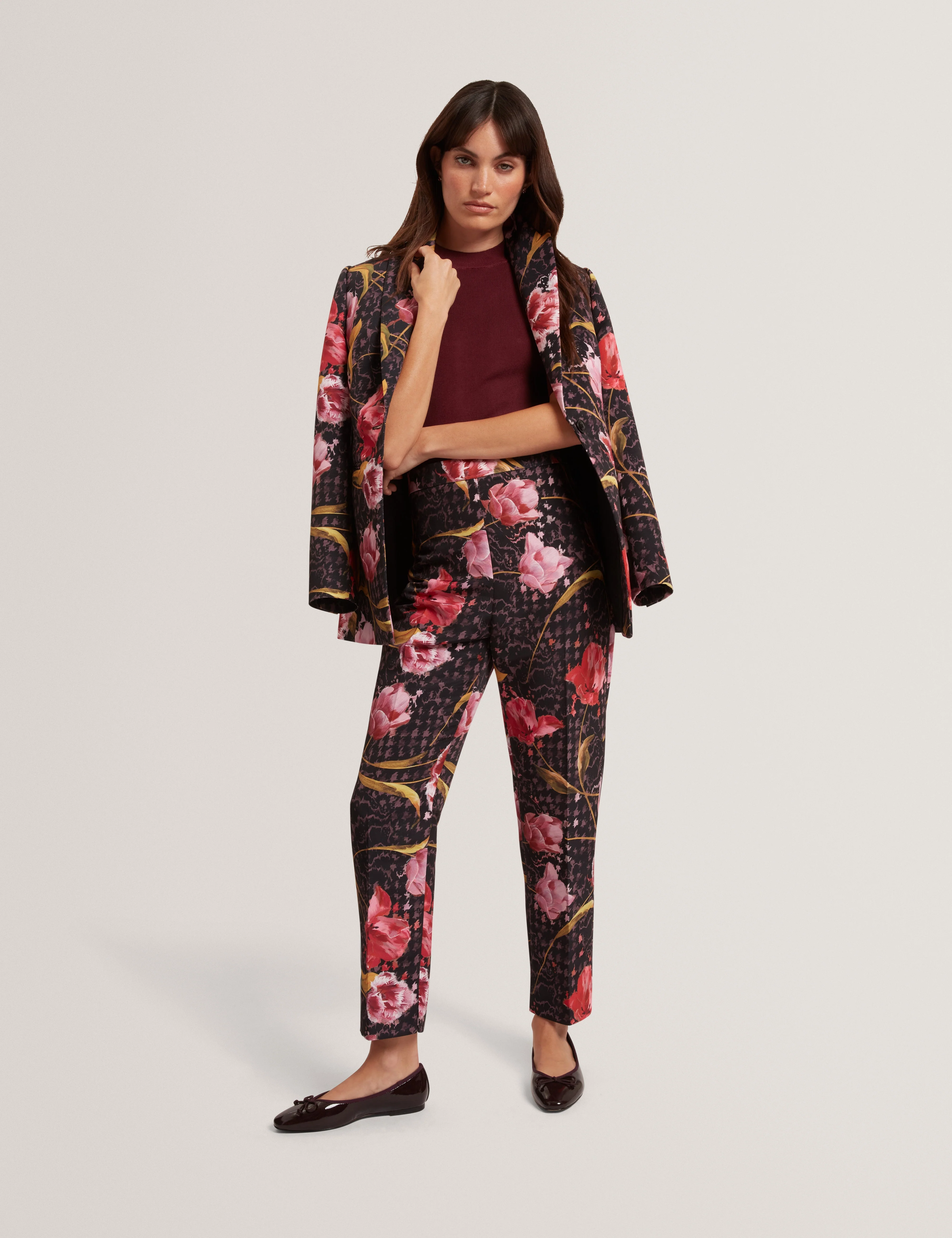Kwari Tailored Printed Blazer Black - Image 6