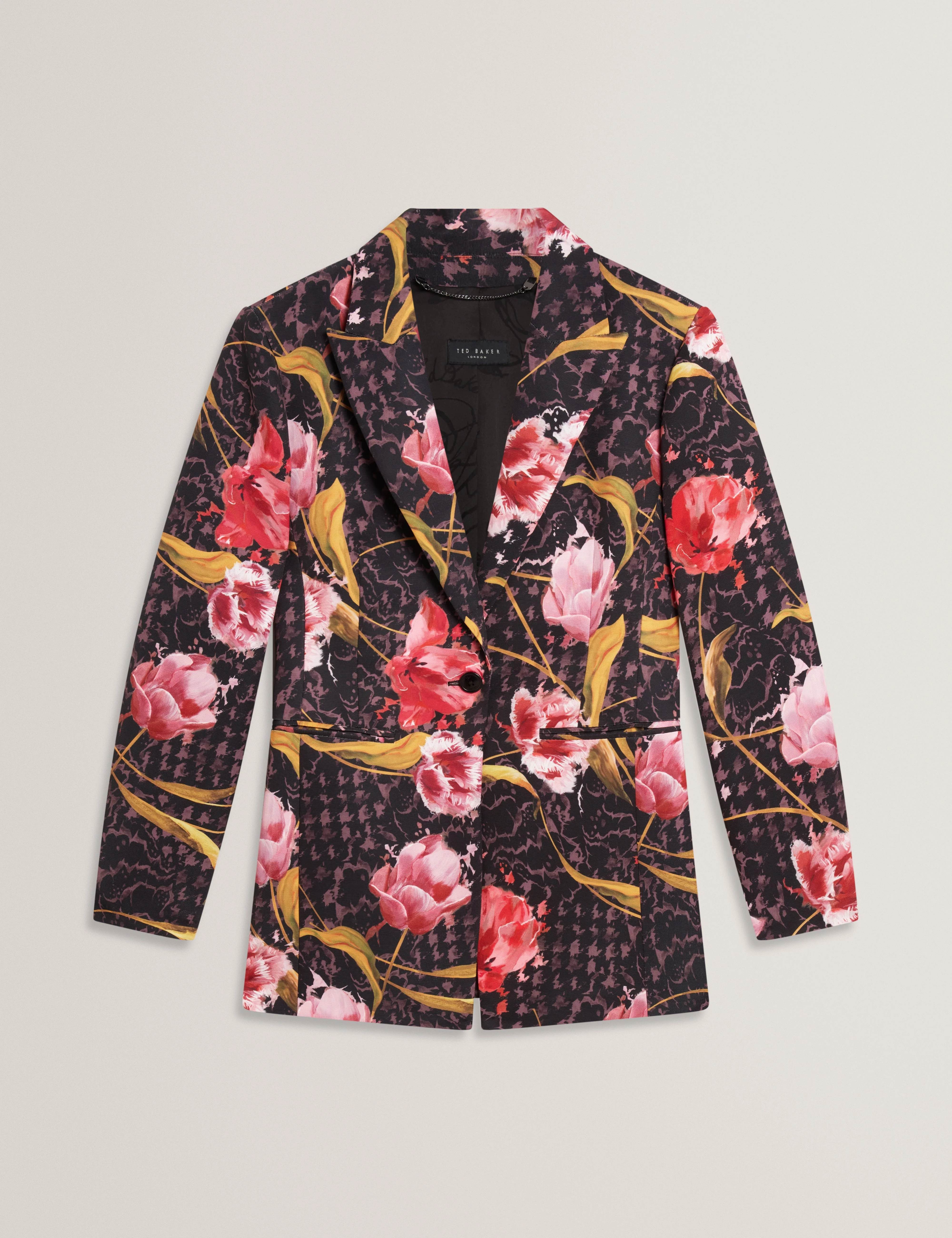 Kwari Tailored Printed Blazer Black - Image 7