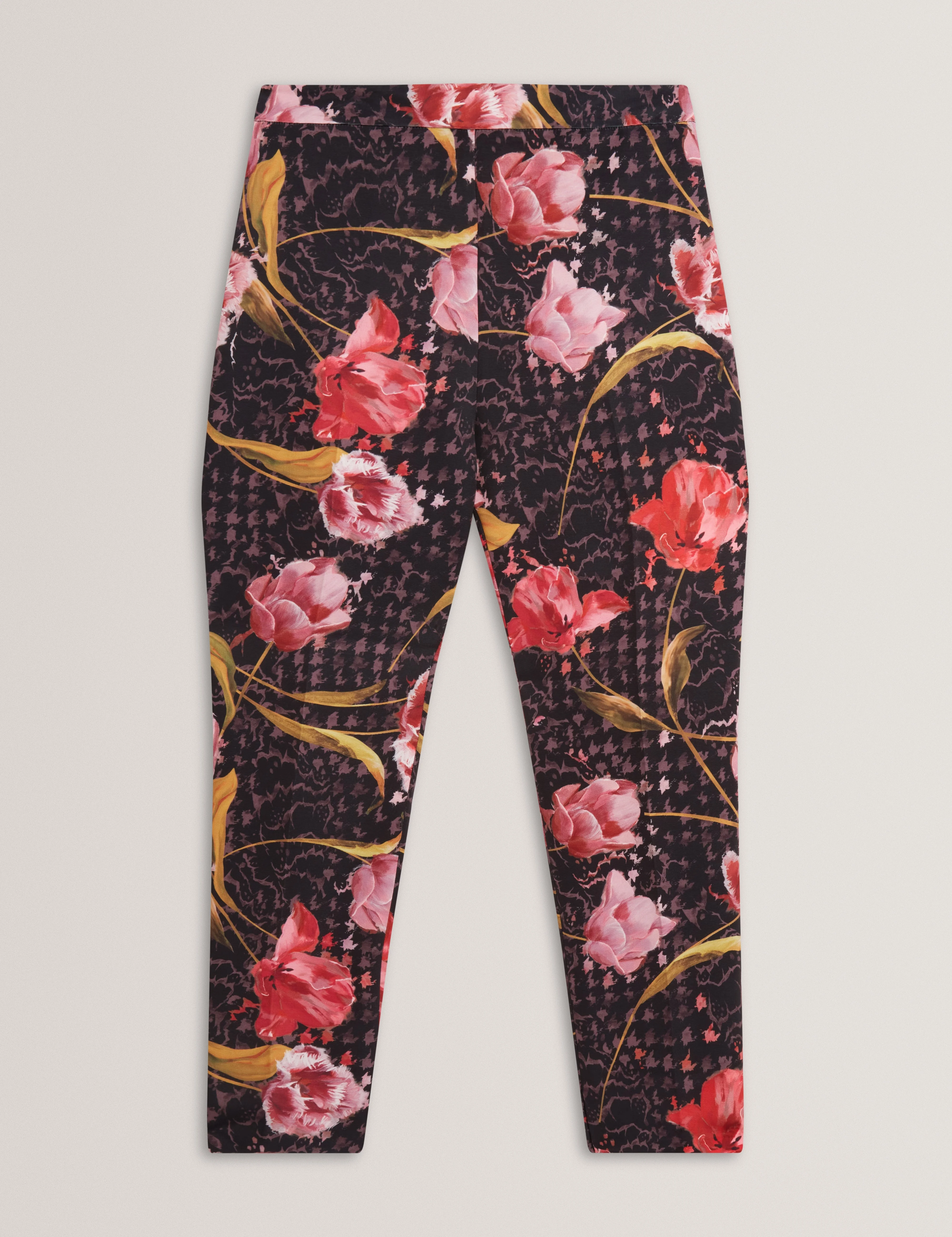 Kwarit Tailored Printed Slim Leg Trouser Black - Image 7