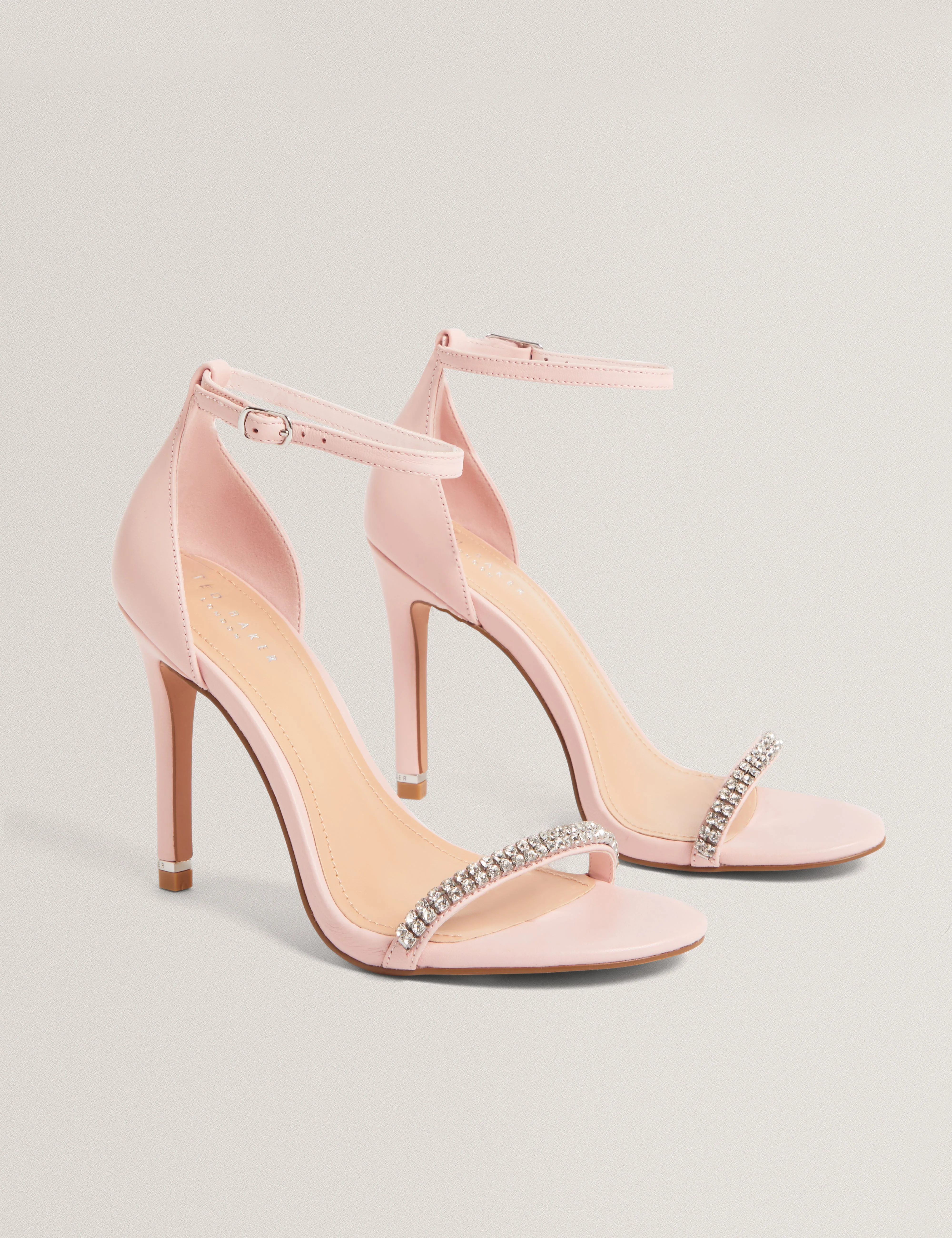 Laiilah Crystal Strap Heel Sandal Lt-Pink - Image 3