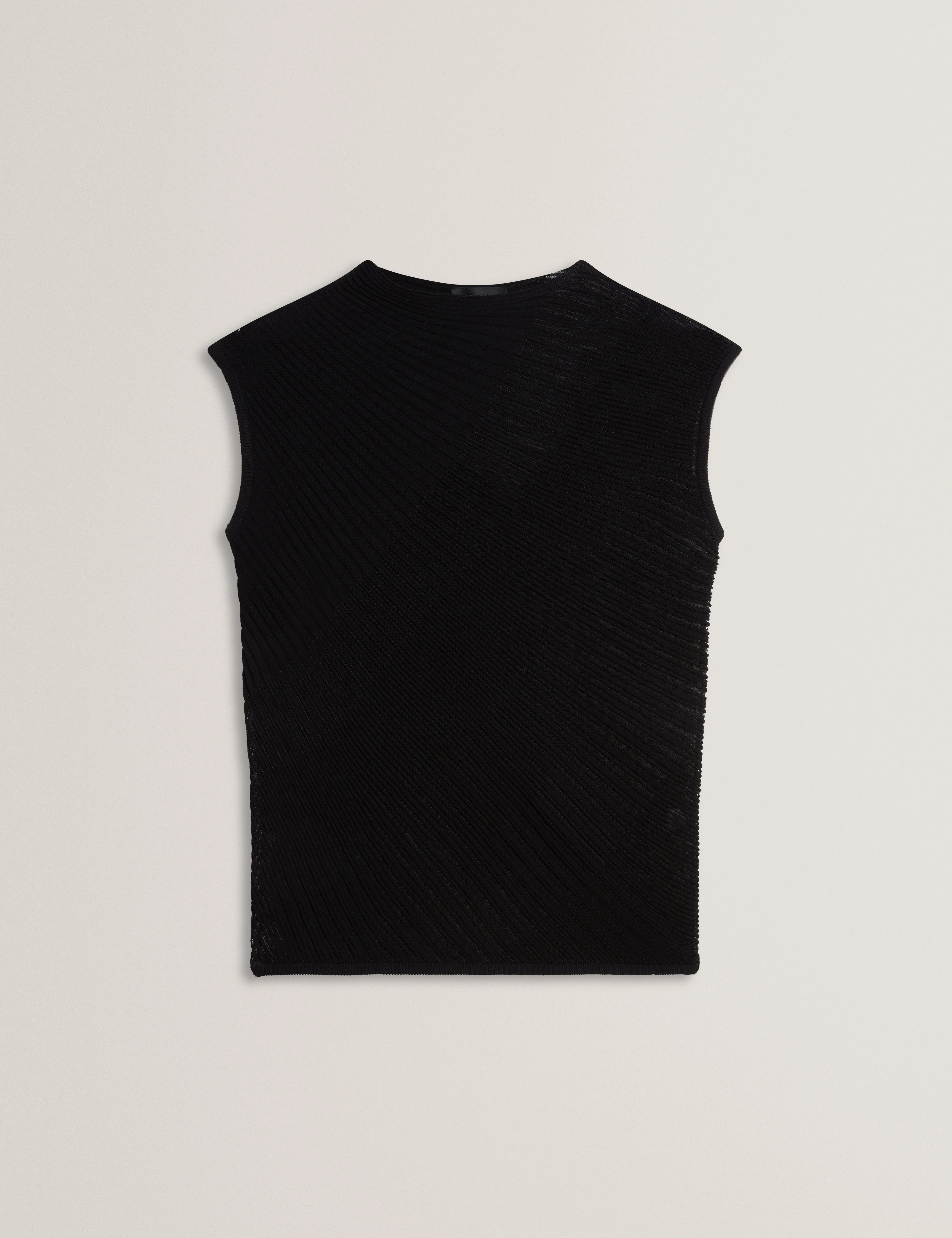 Layynii Invisible Yarn Knit Top Black - Image 6