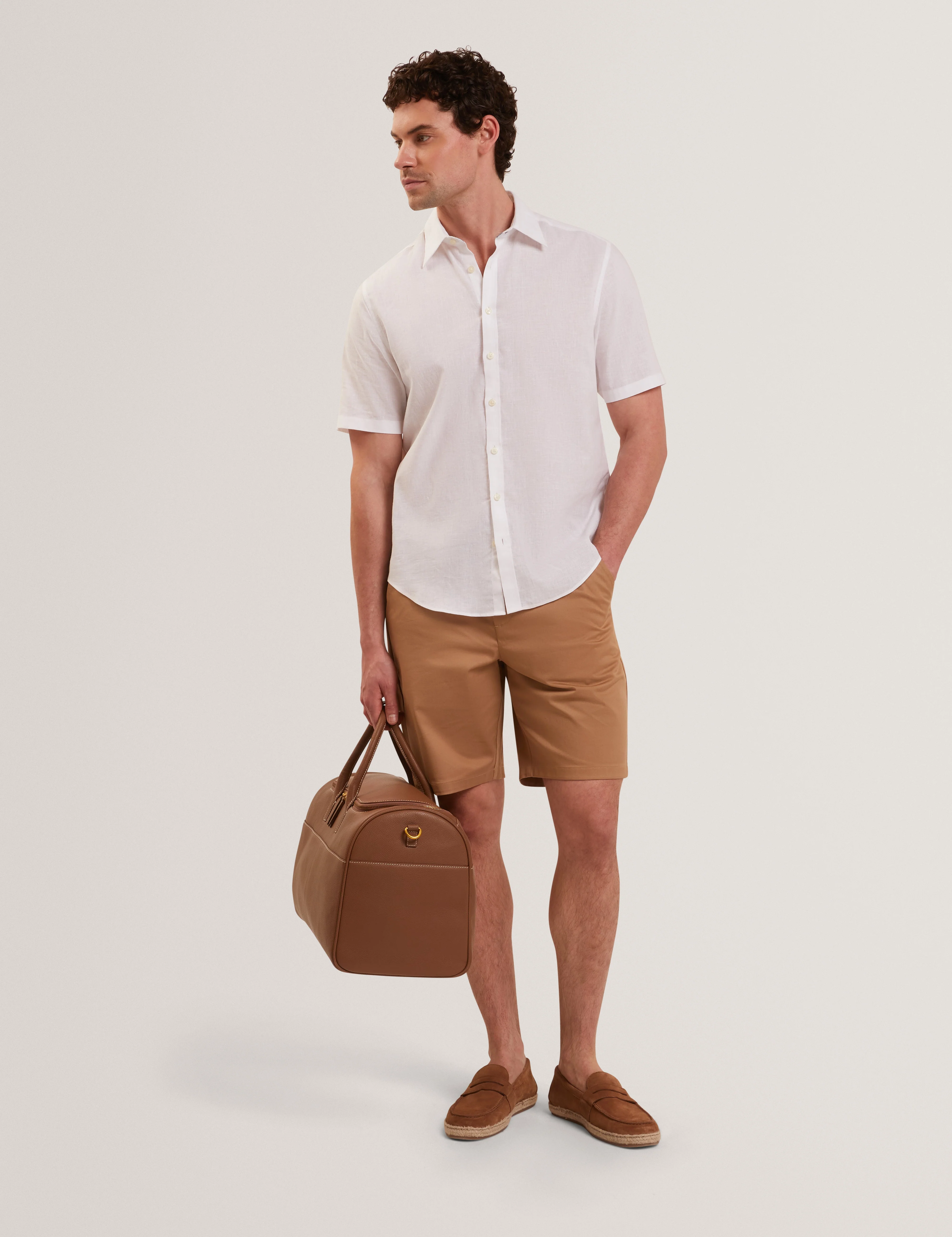 Loweton Slim Stretch Chino Tan - Image 3