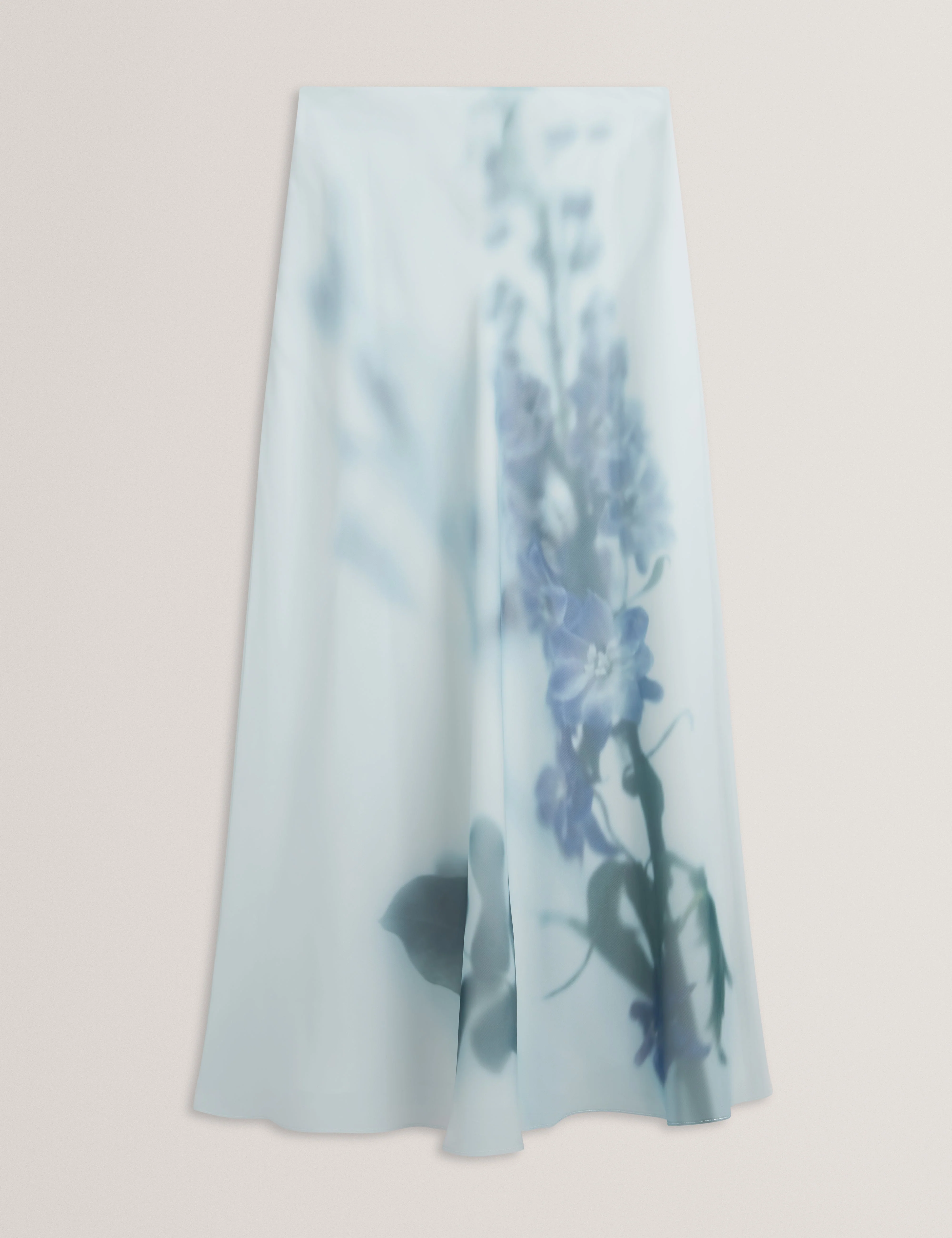 Lucania Chiffon Printed Maxi Skirt Lt-Green - Image 4