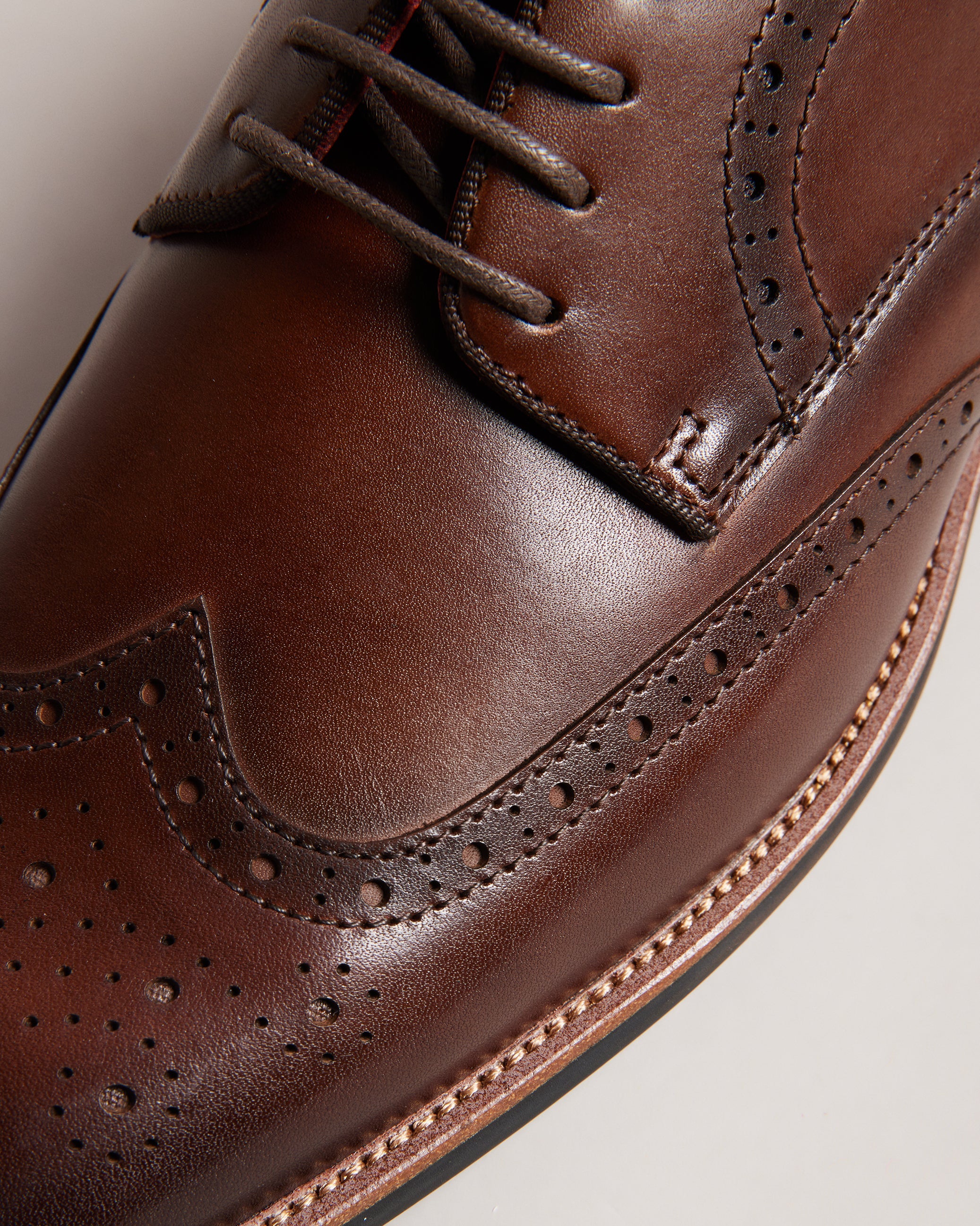 Markuse Brogue Derby Formal Shoe Brown - Image 2