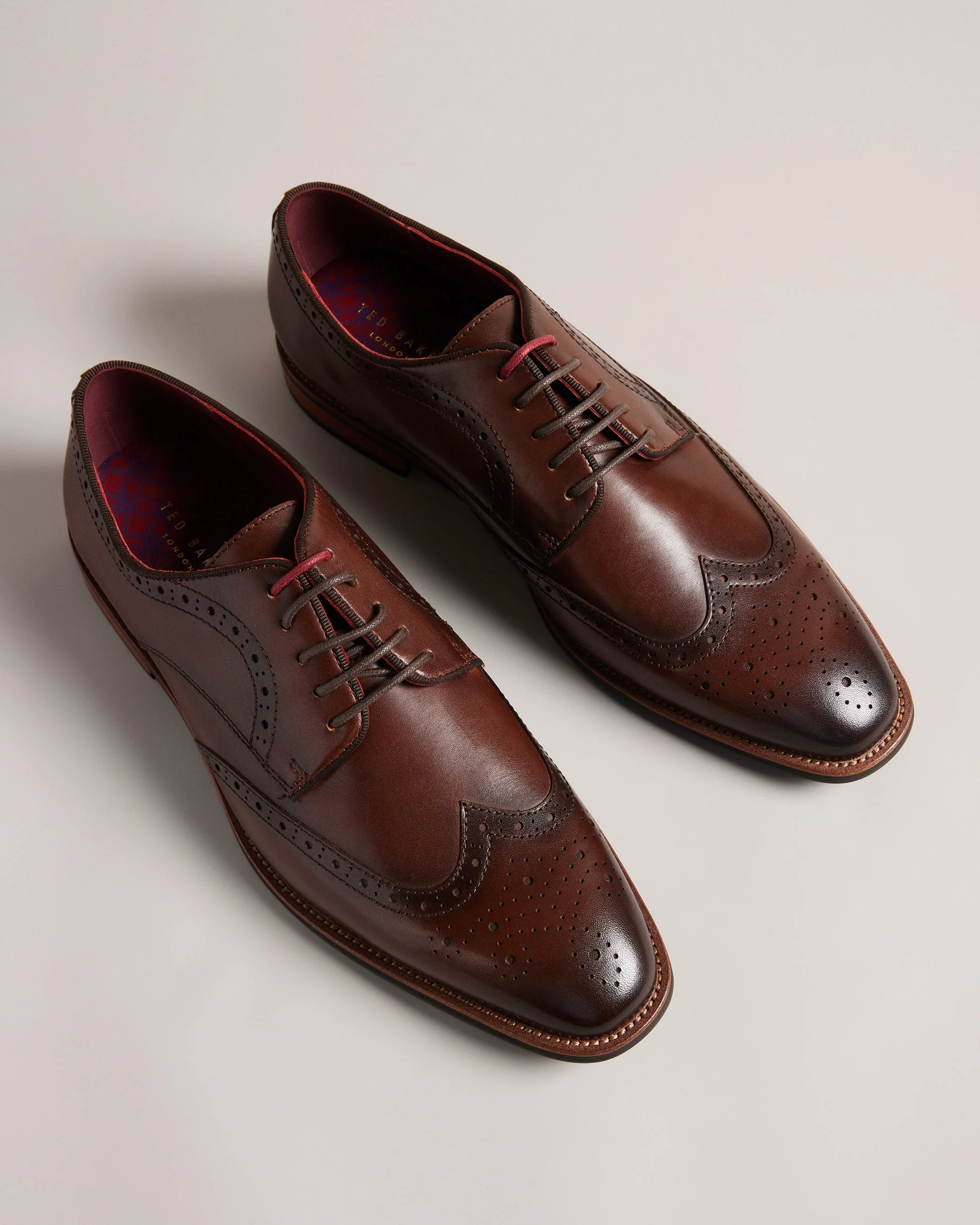 Markuse Brogue Derby Formal Shoe Brown - Image 3