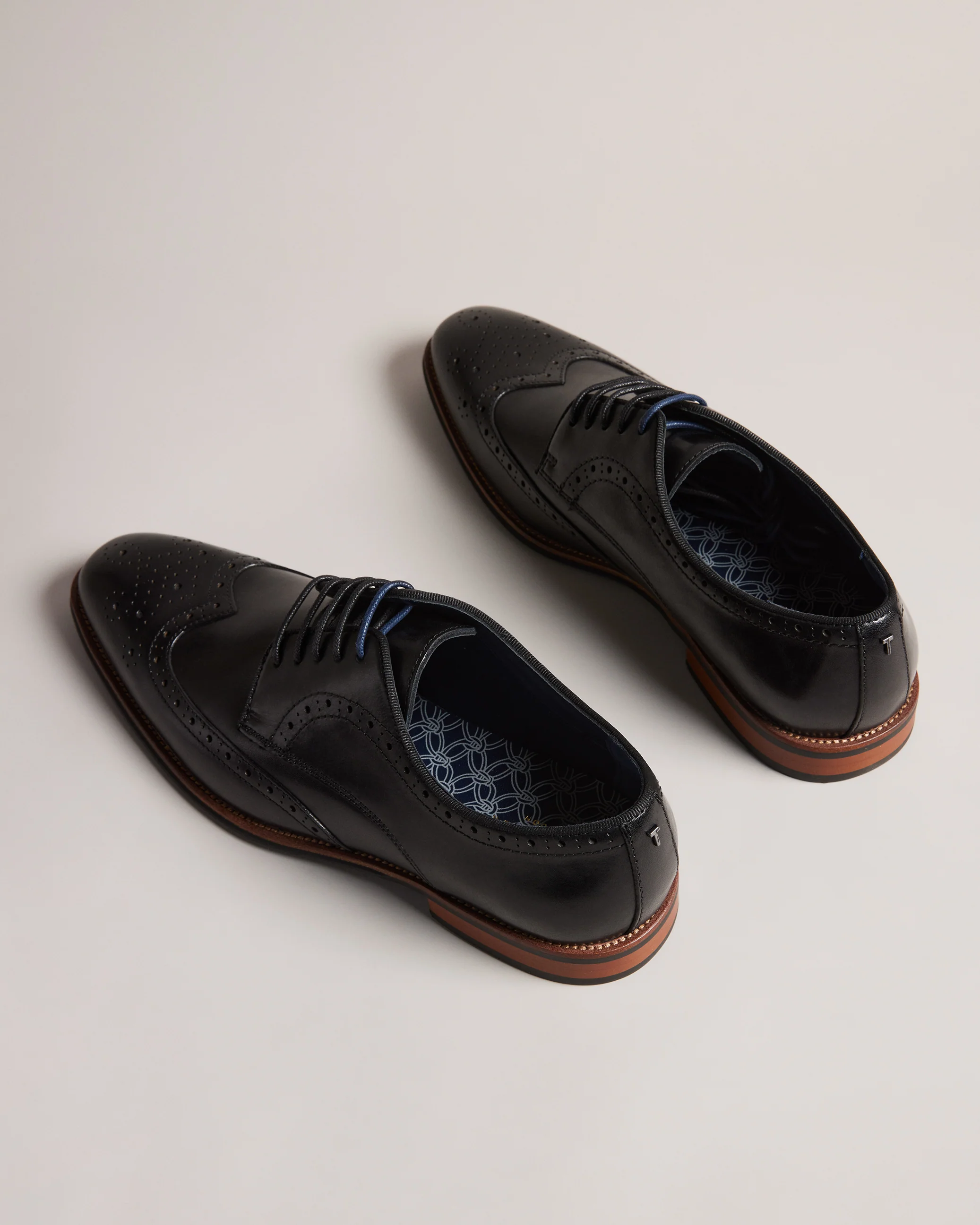 Markuse Brogue Derby Formal Shoe Black - Image 4