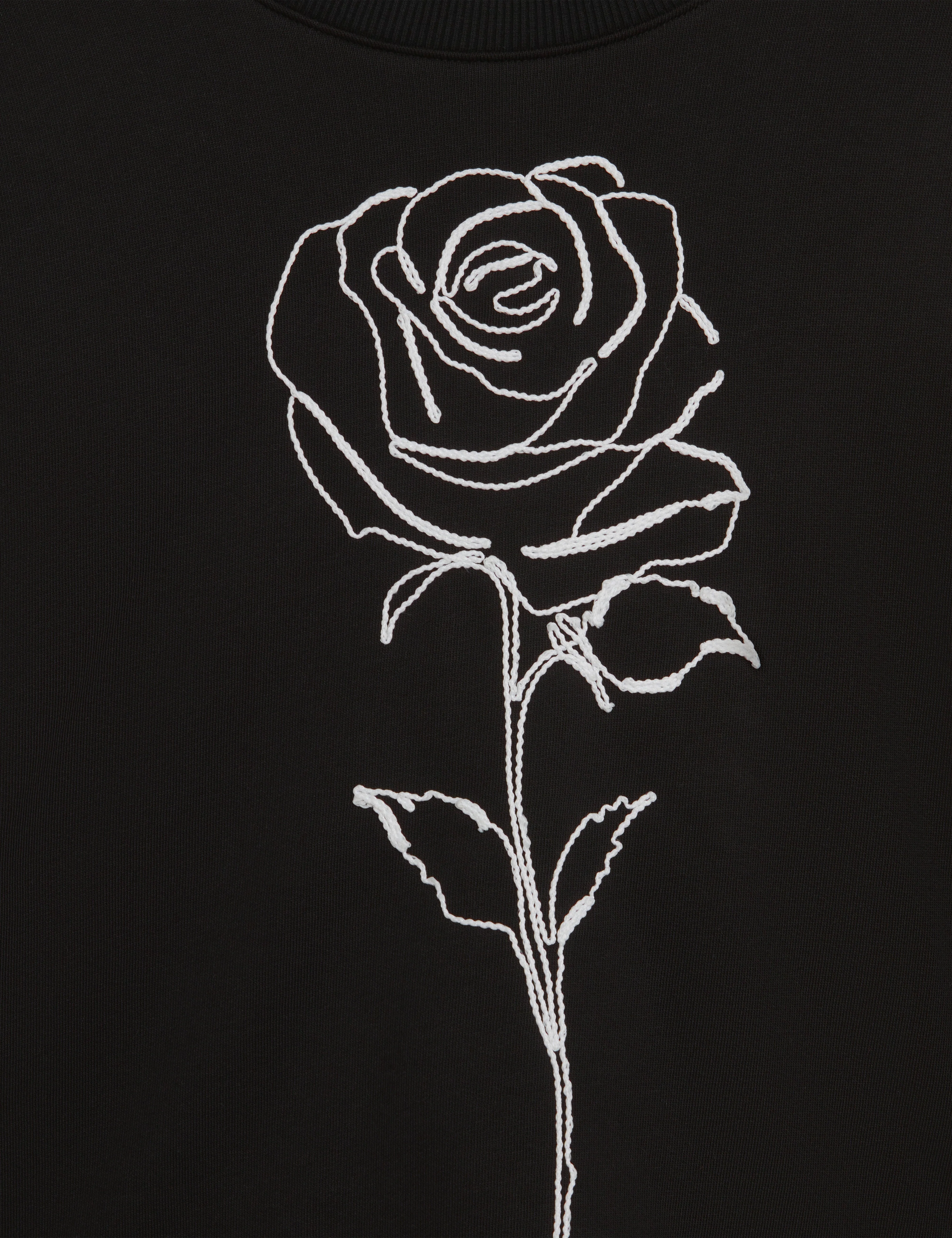 Marssia Printed Sweatshirt Black - Image 3