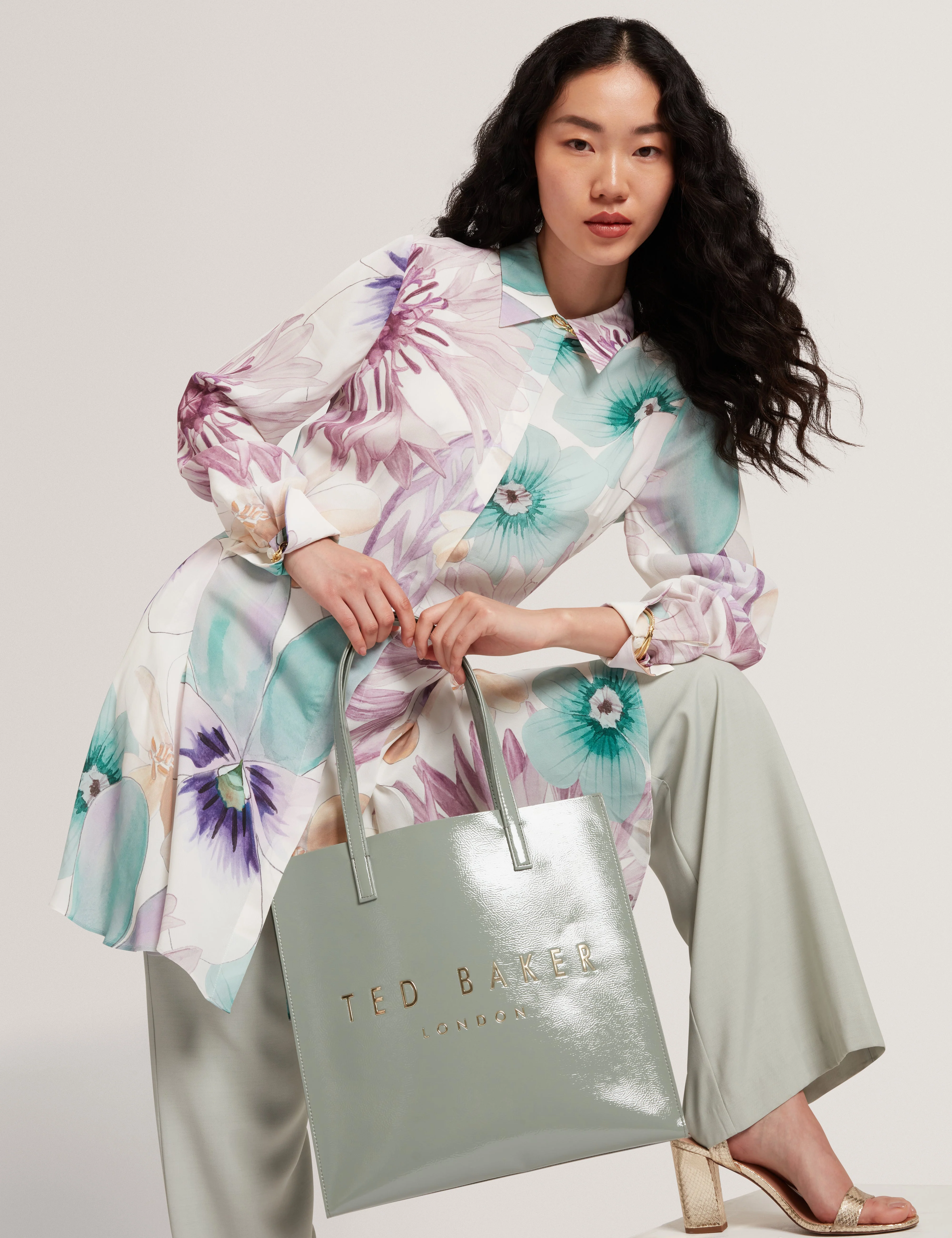 Mayha Print Mini Shirt Dress White - Image 6