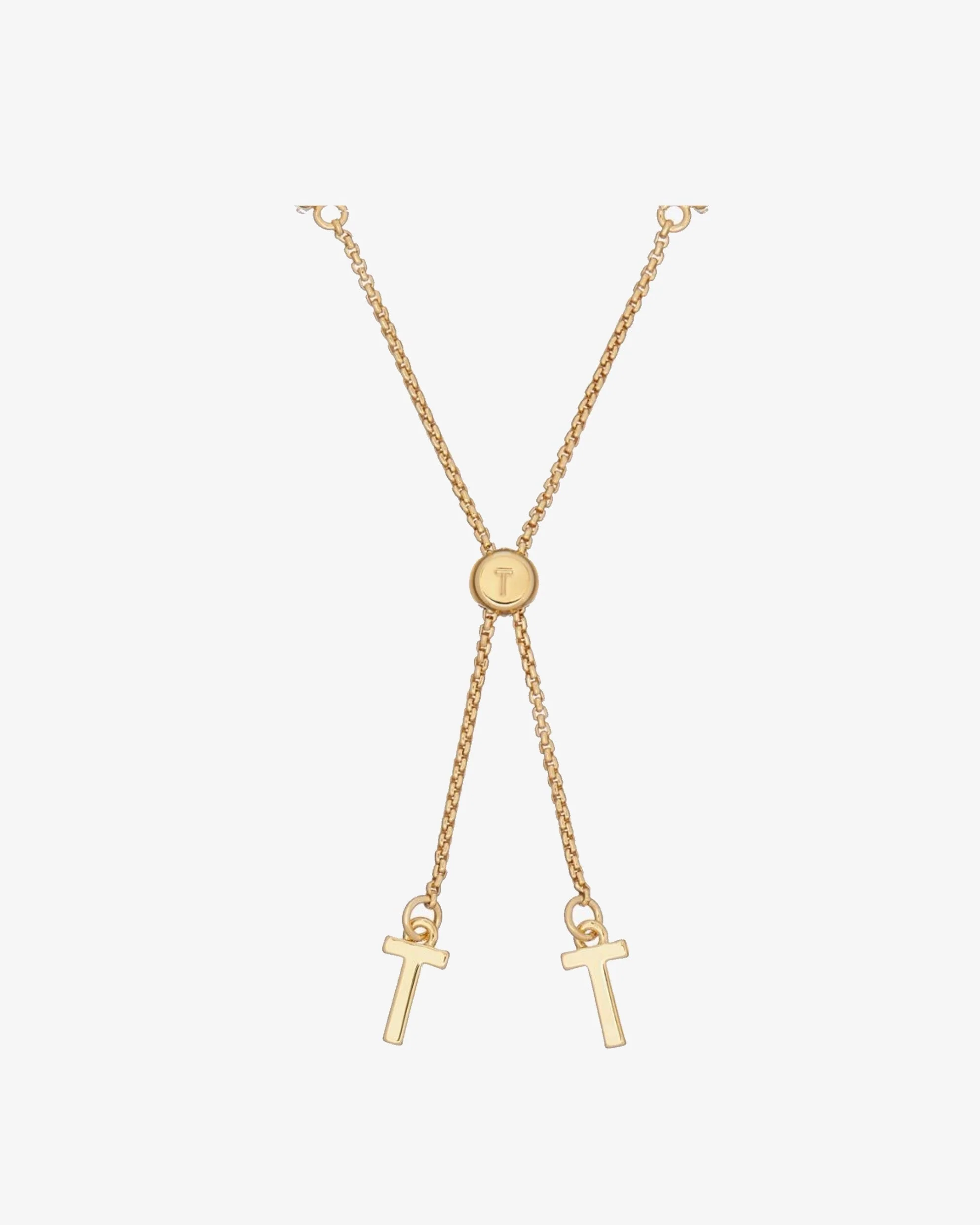Melrah Icon Crystal Slider Bracelet Gold - Image 2