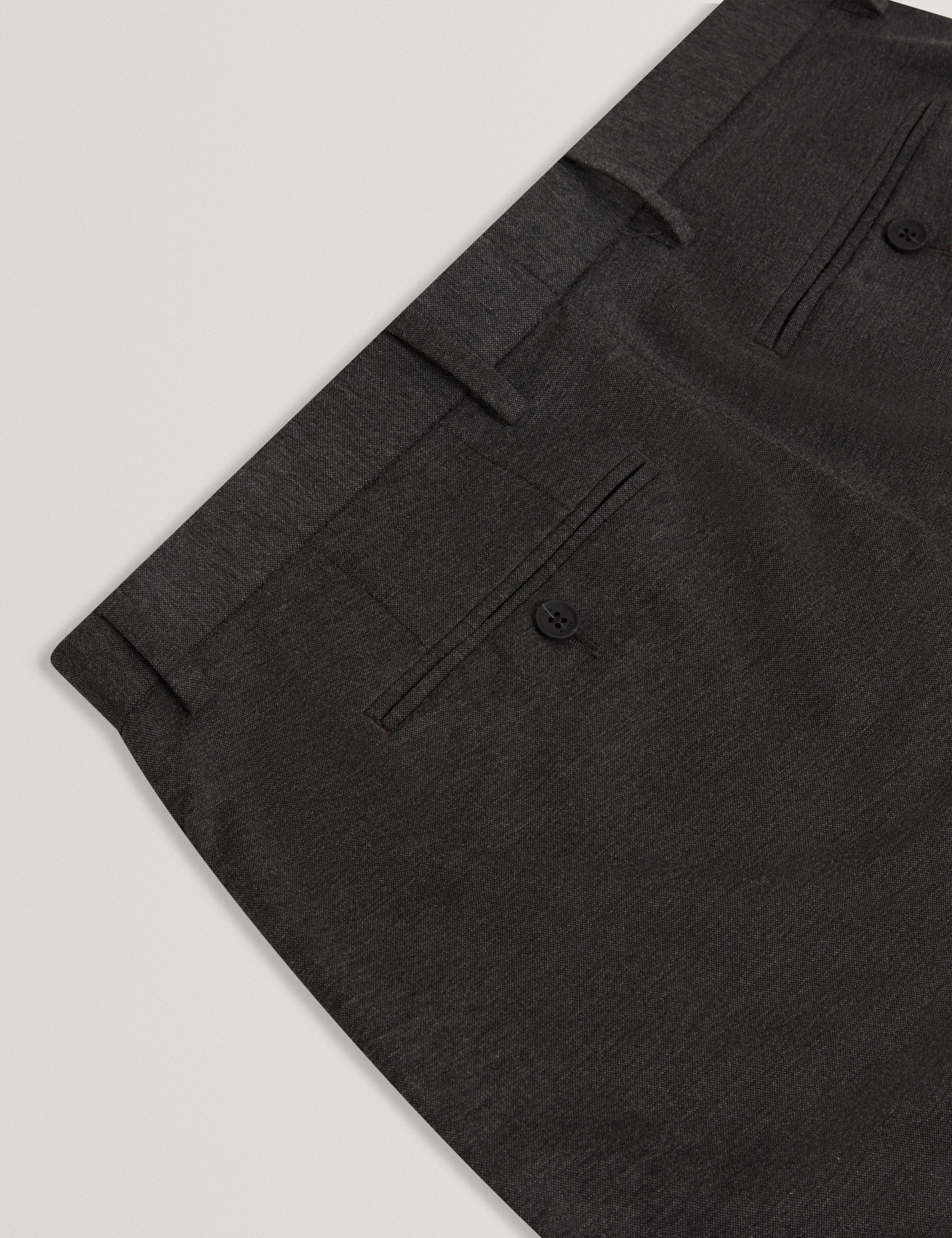 Merickt Slim Fit Tech Knit Wool Blend Trouser Dk-Grey - Image 3