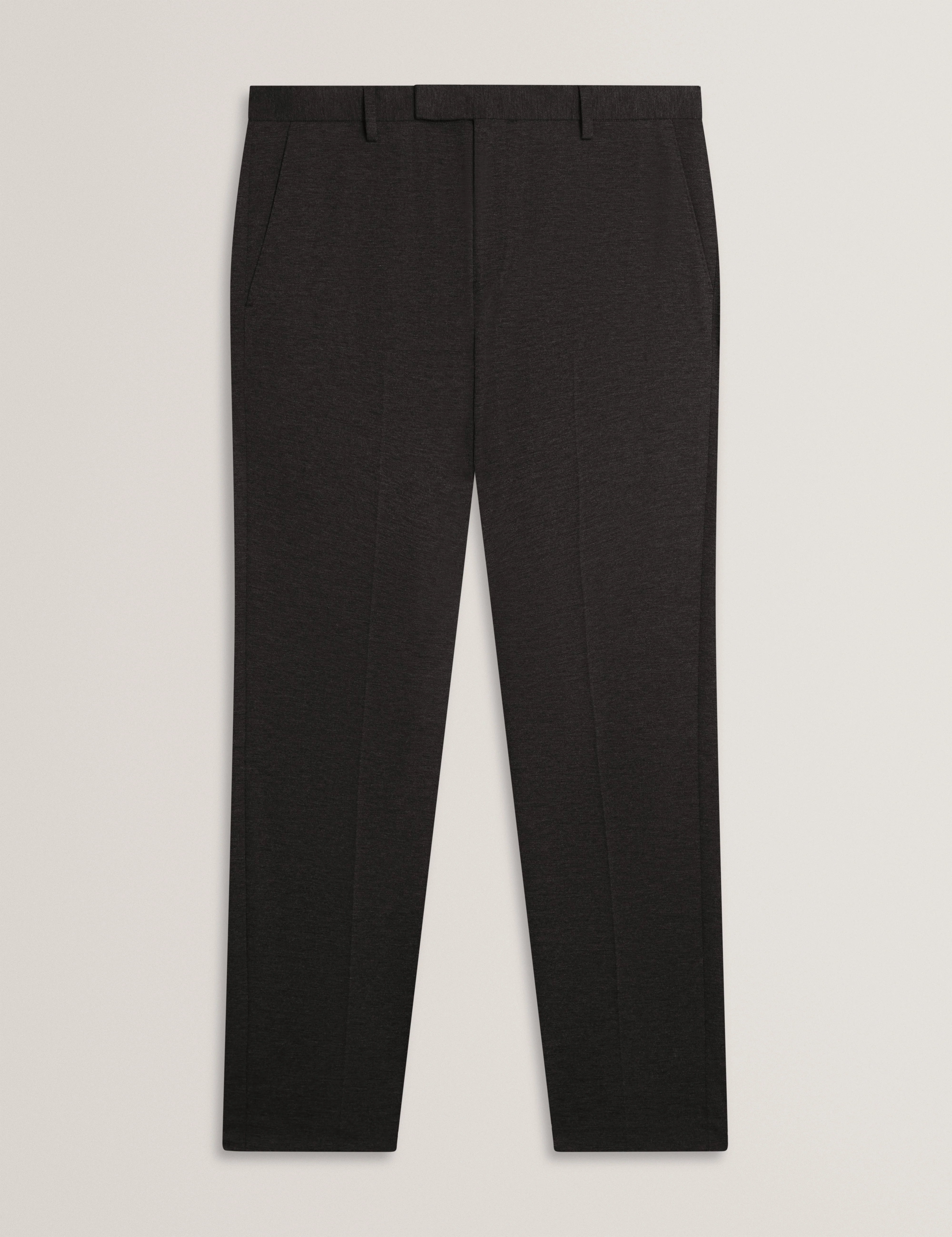 Merickt Slim Fit Tech Knit Wool Blend Trouser Dk-Grey - Image 7