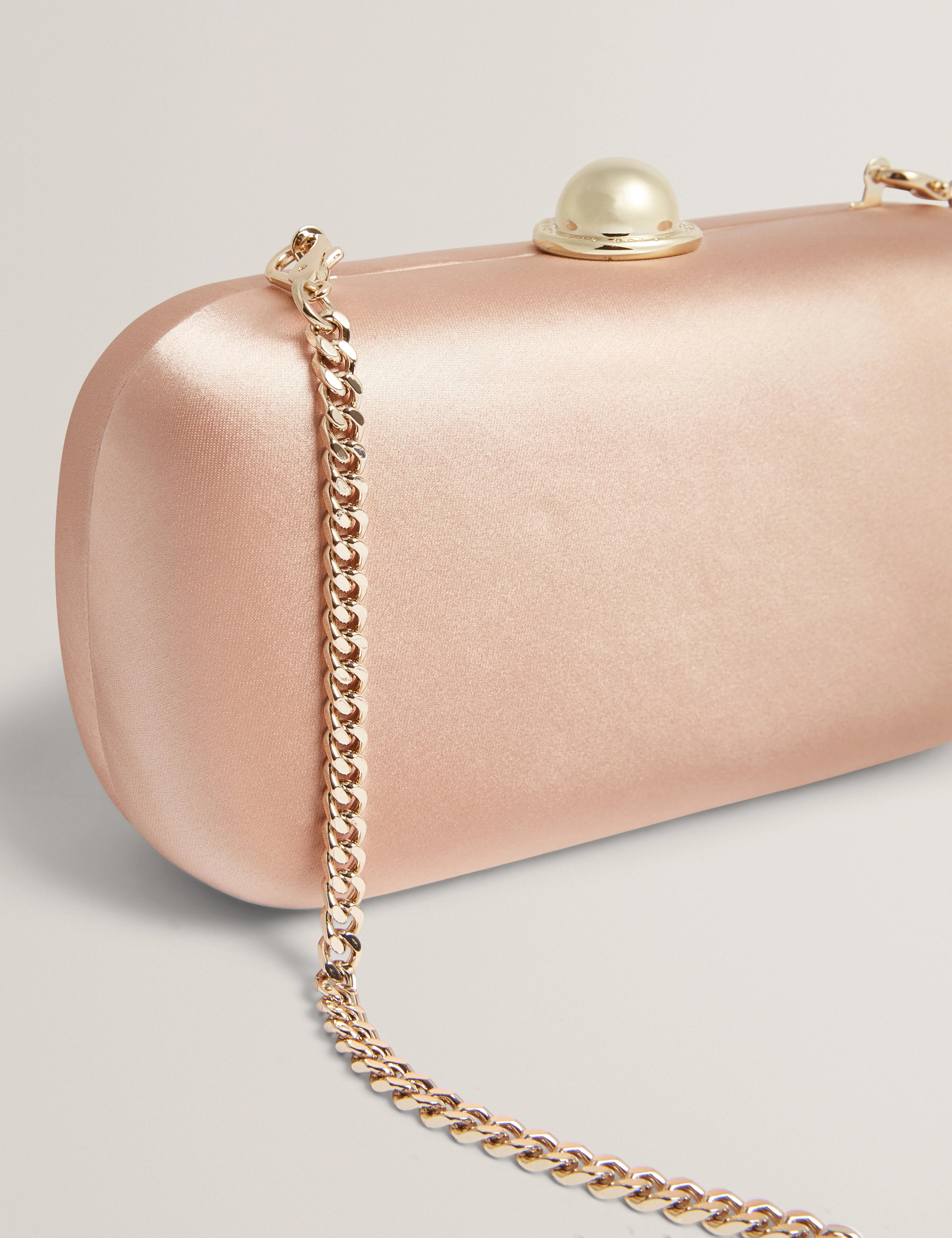 Mizela Hard Box Clutch Bag Rosegd - Image 2