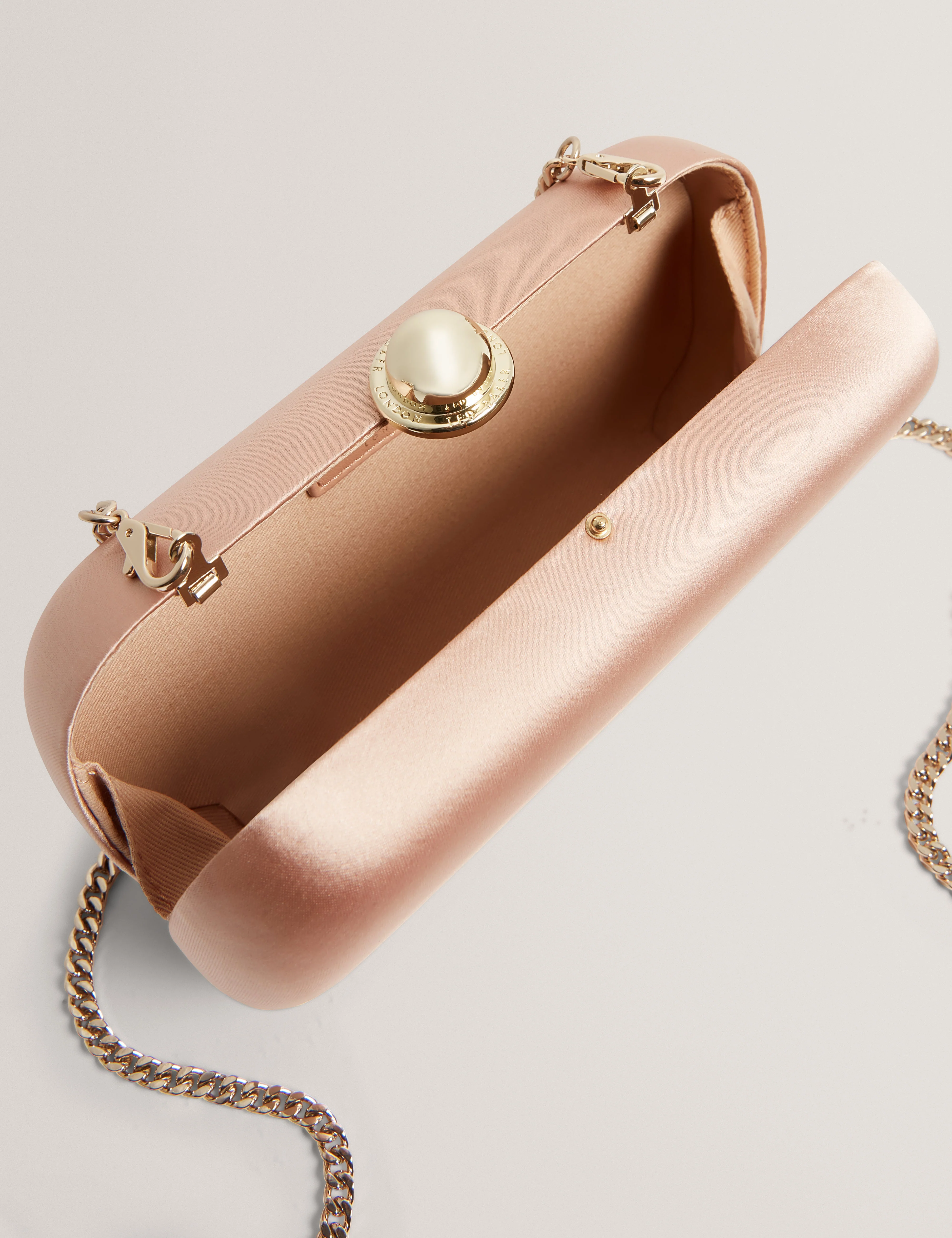 Mizela Hard Box Clutch Bag Rosegd - Image 4