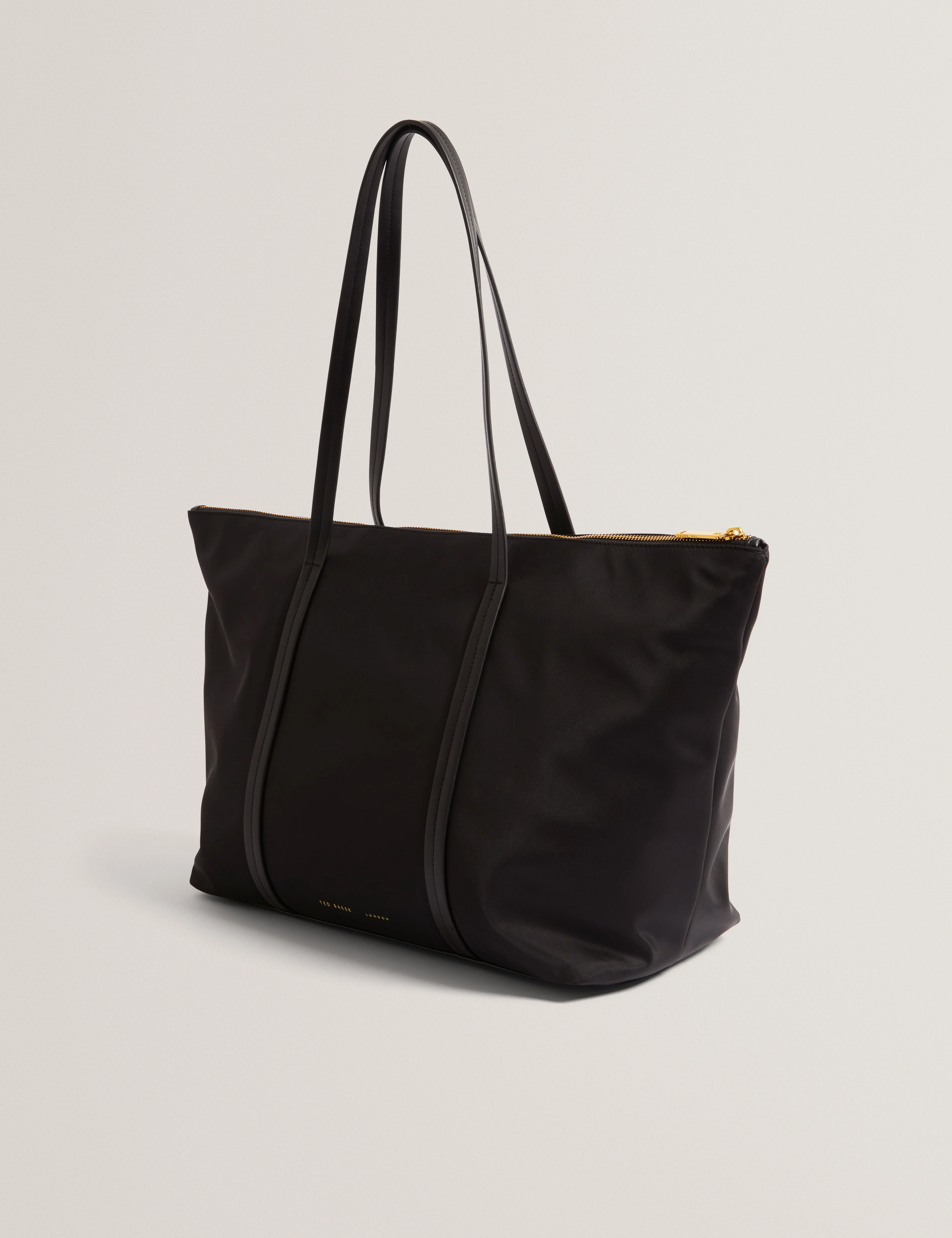 Nycole Nylon Large Tote Bag Black - Image 4