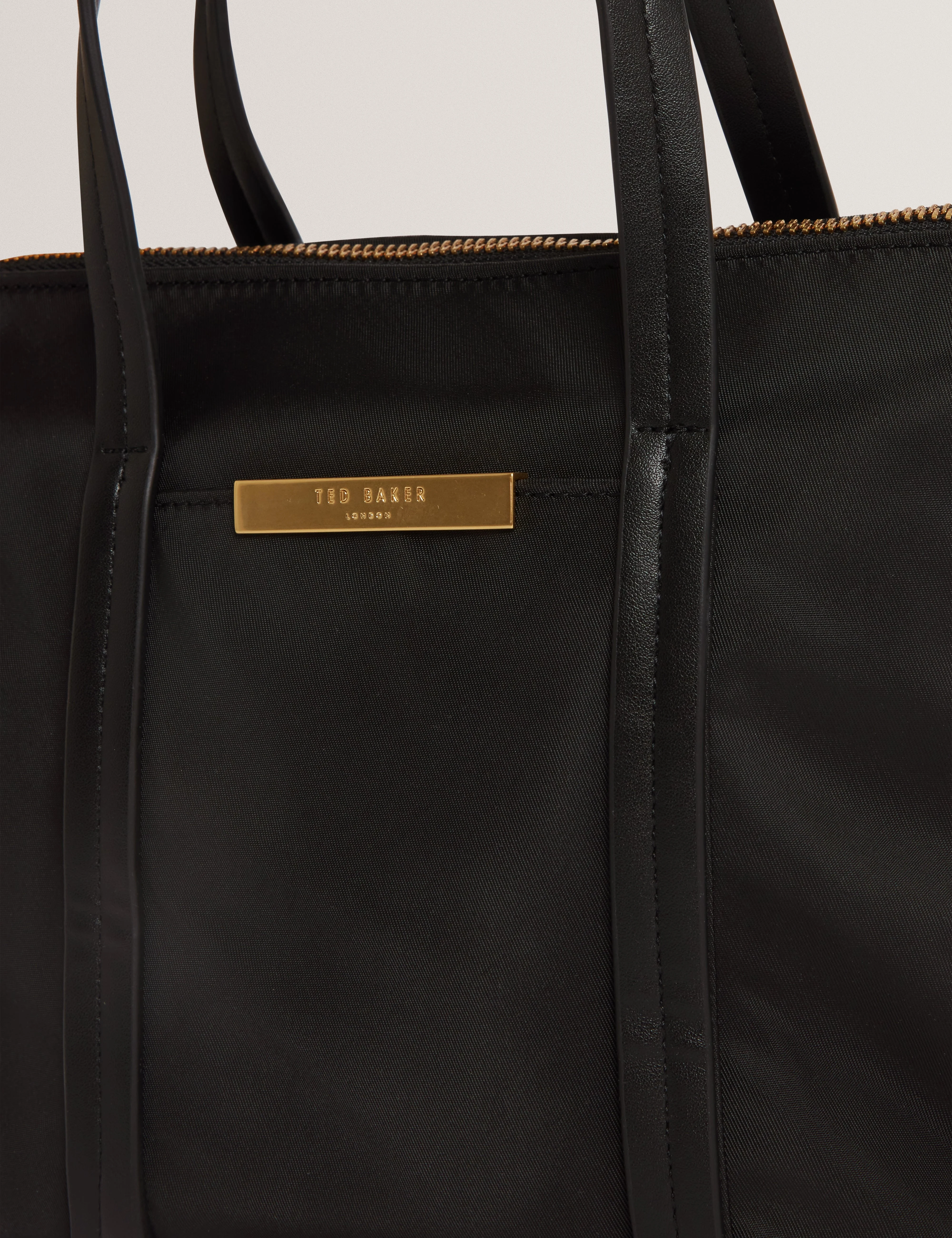 Nykkie Nylon Mini Crossbody Tote Bag Black - Image 3