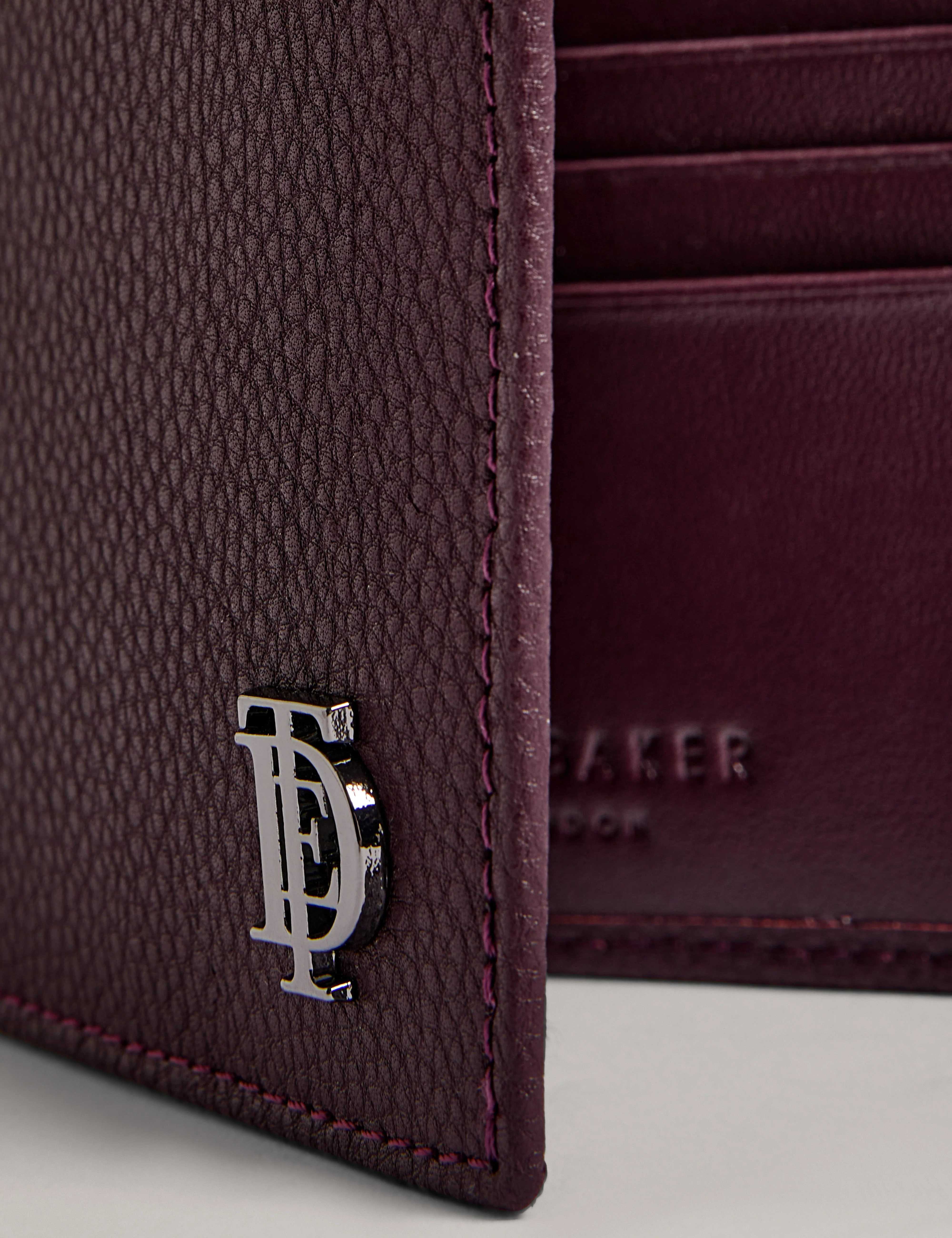 Pailin Pebbled Leather Wallet Oxblood - Image 2