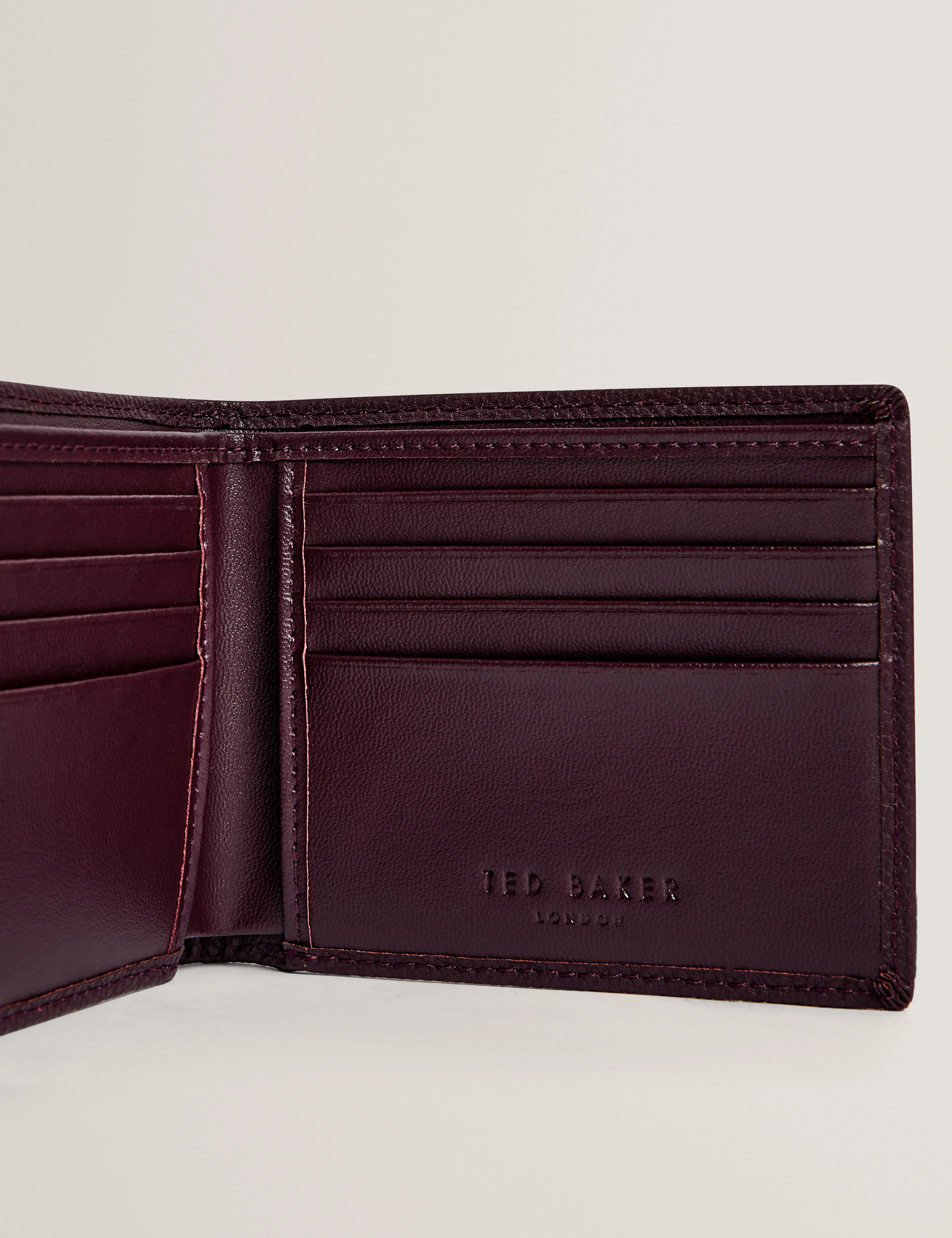 Pailin Pebbled Leather Wallet Oxblood - Image 4