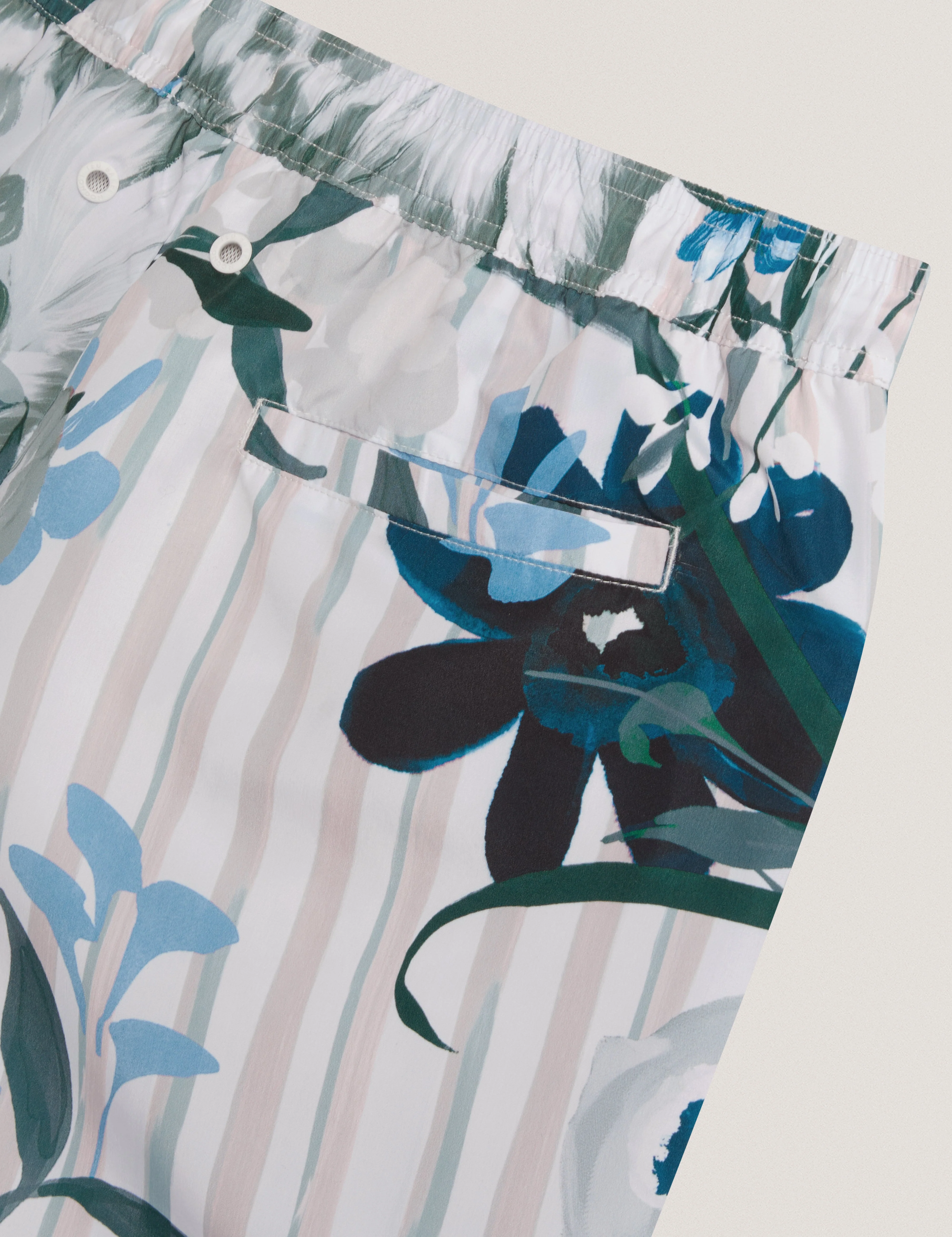 Palmdle Floral Stripe Printed Swim Short Pink - Image 4