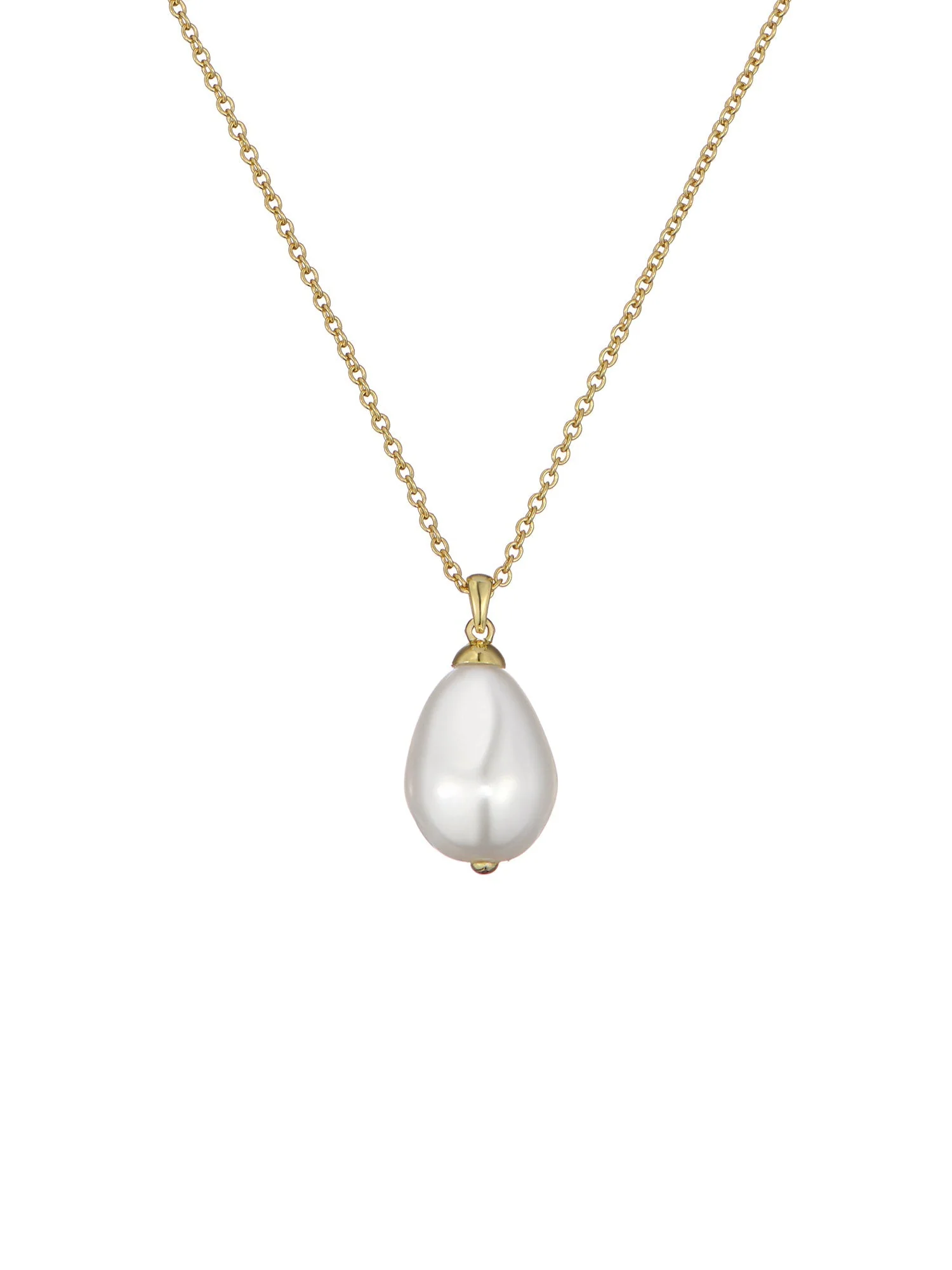 Parmlia Pearly Chain Pendant Necklace Gold - Image 3