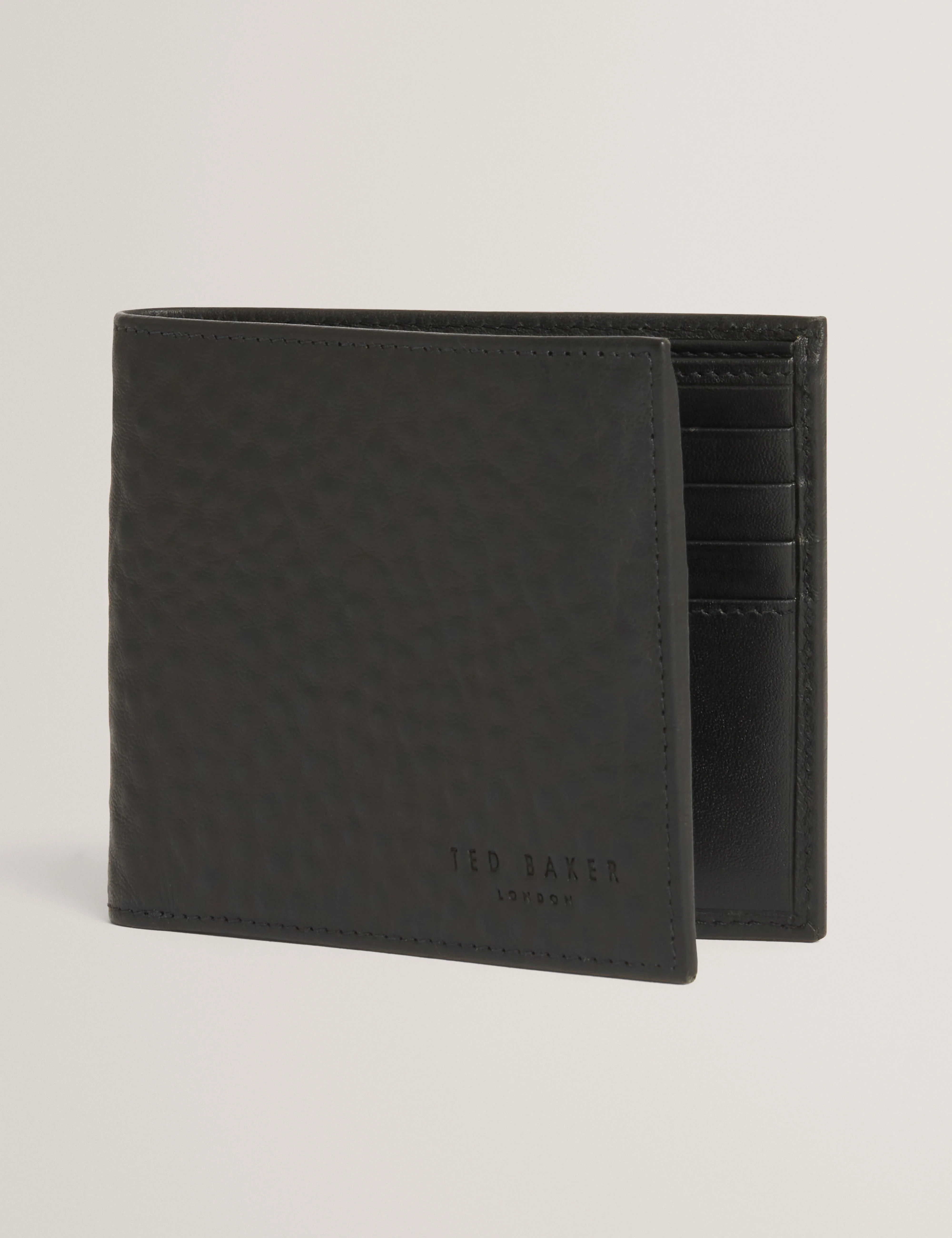 Petro Pebbled Leather Wallet Black - Image 2