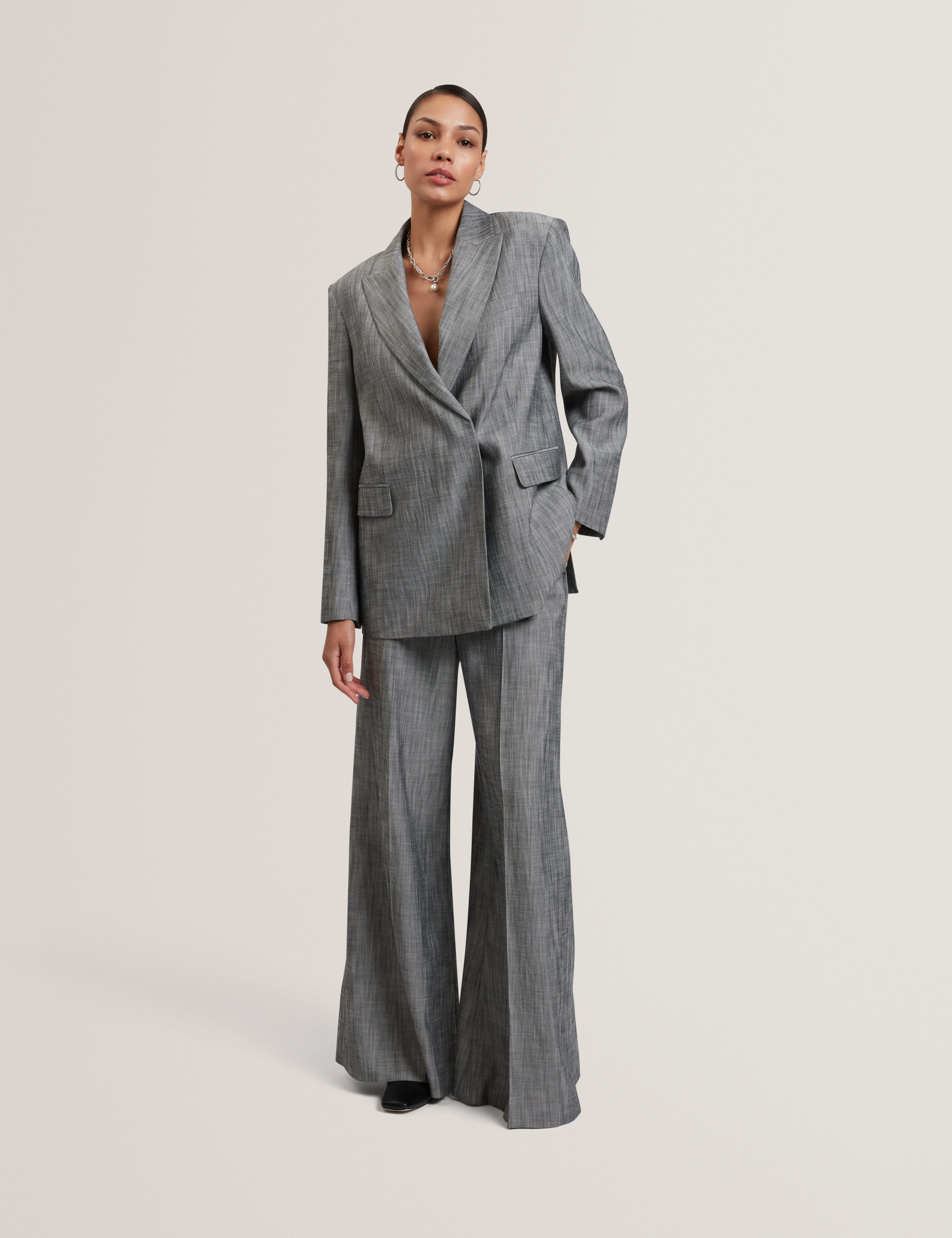 Peyaan Relaxed Longline Blazer Black - Image 2