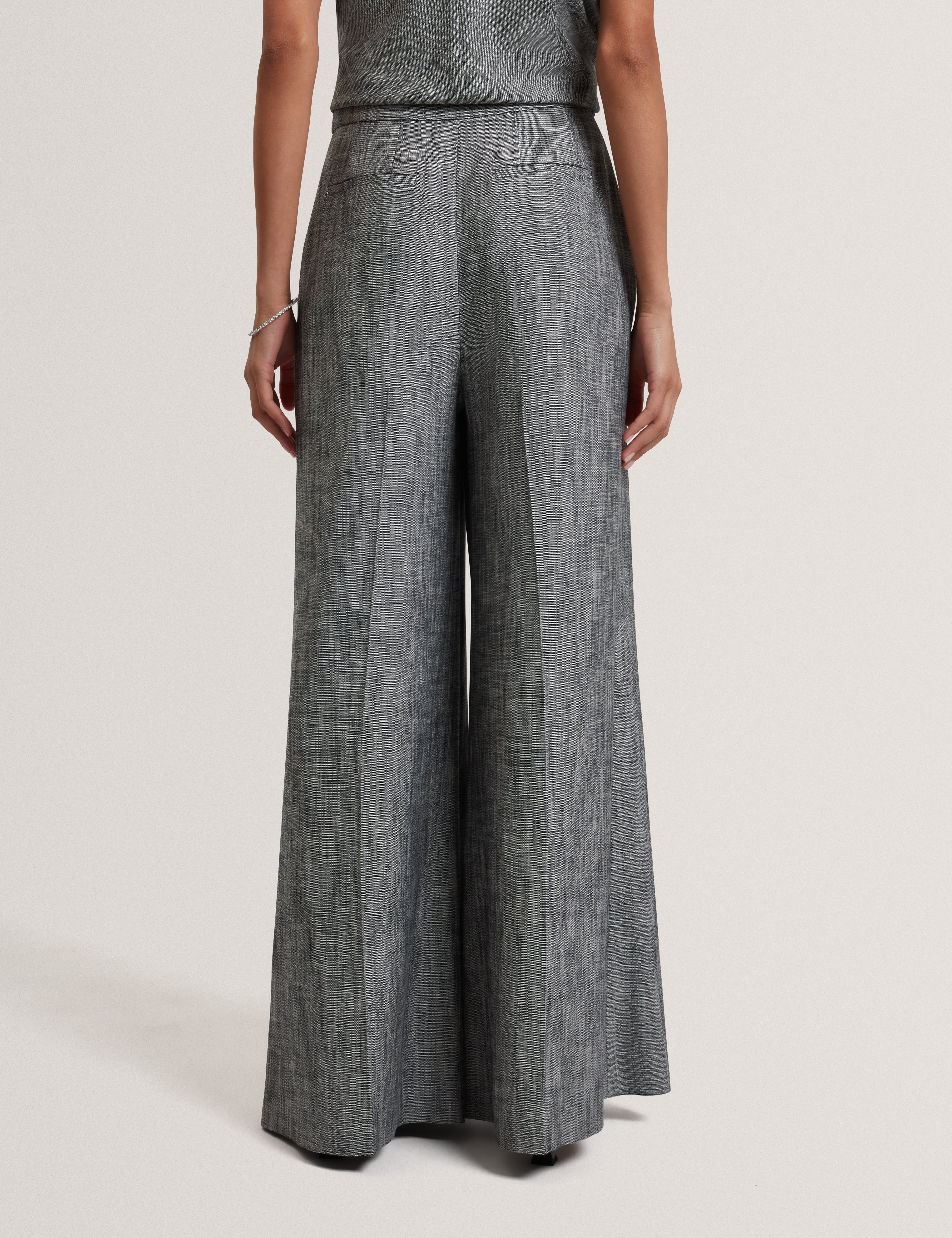 Peyat Tailored Wide Leg Trouser Black - Image 5