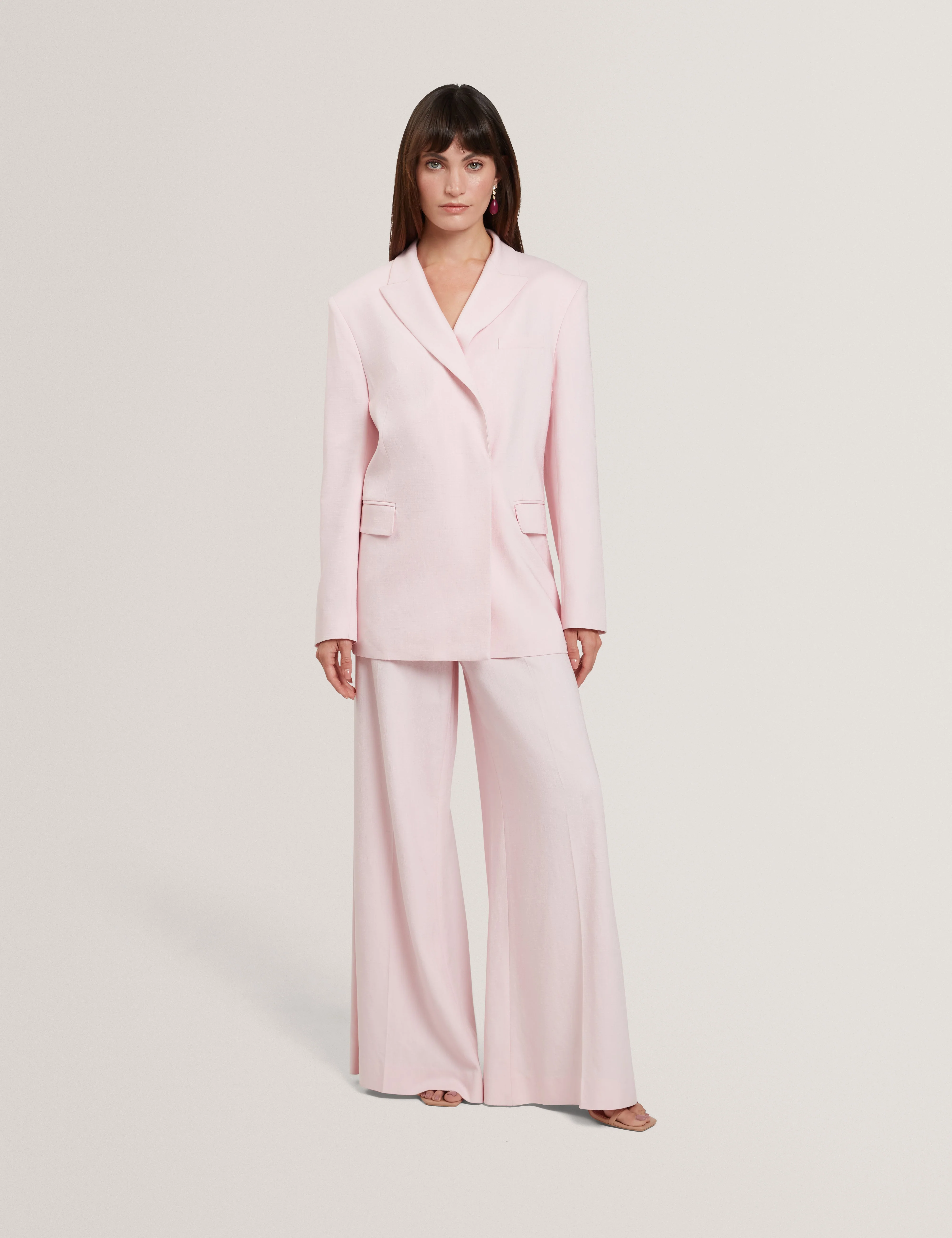 Peyat Tailored Wide Leg Trouser Lt-Pink - Image 2