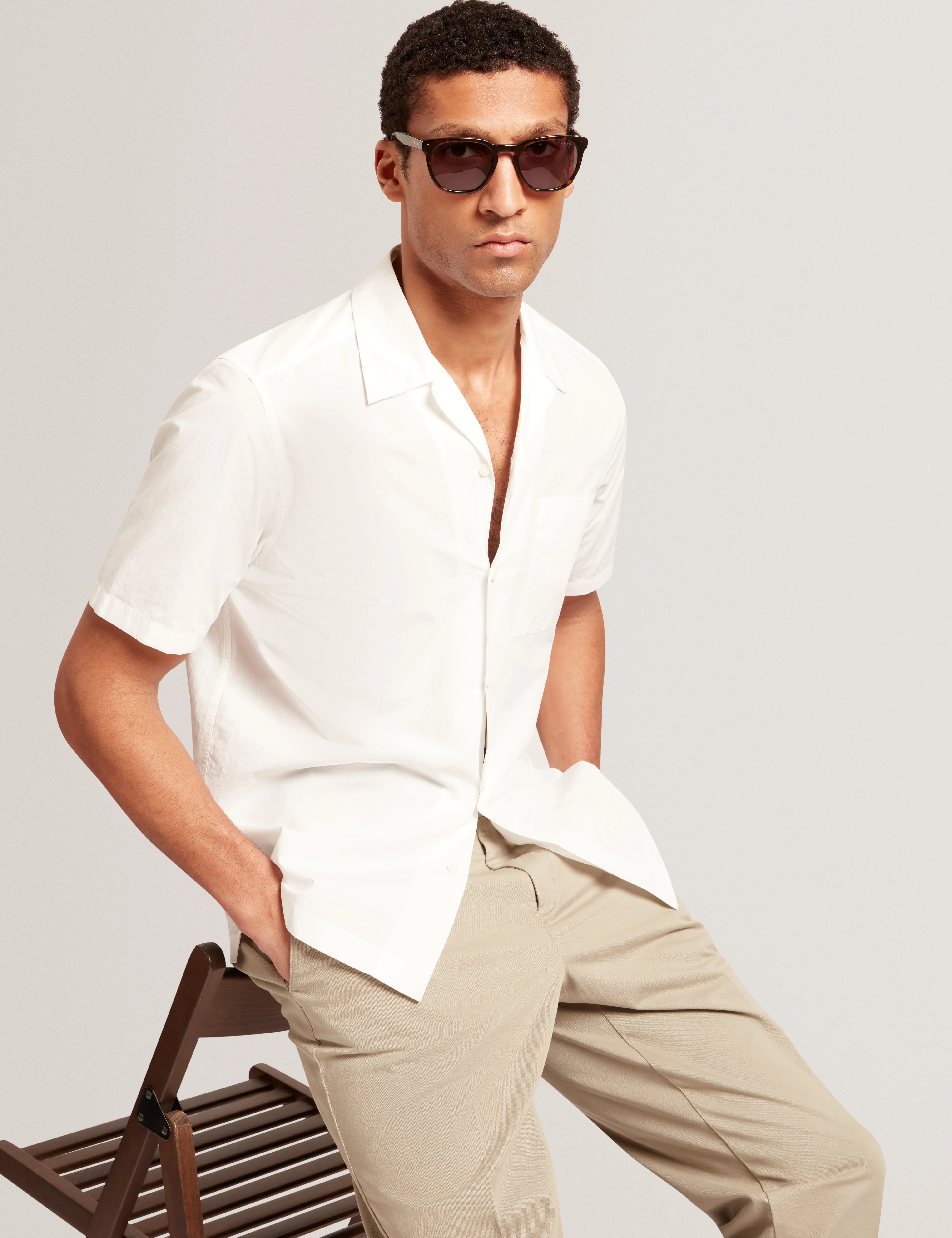 Radclyf Ss Poplin Shirt White