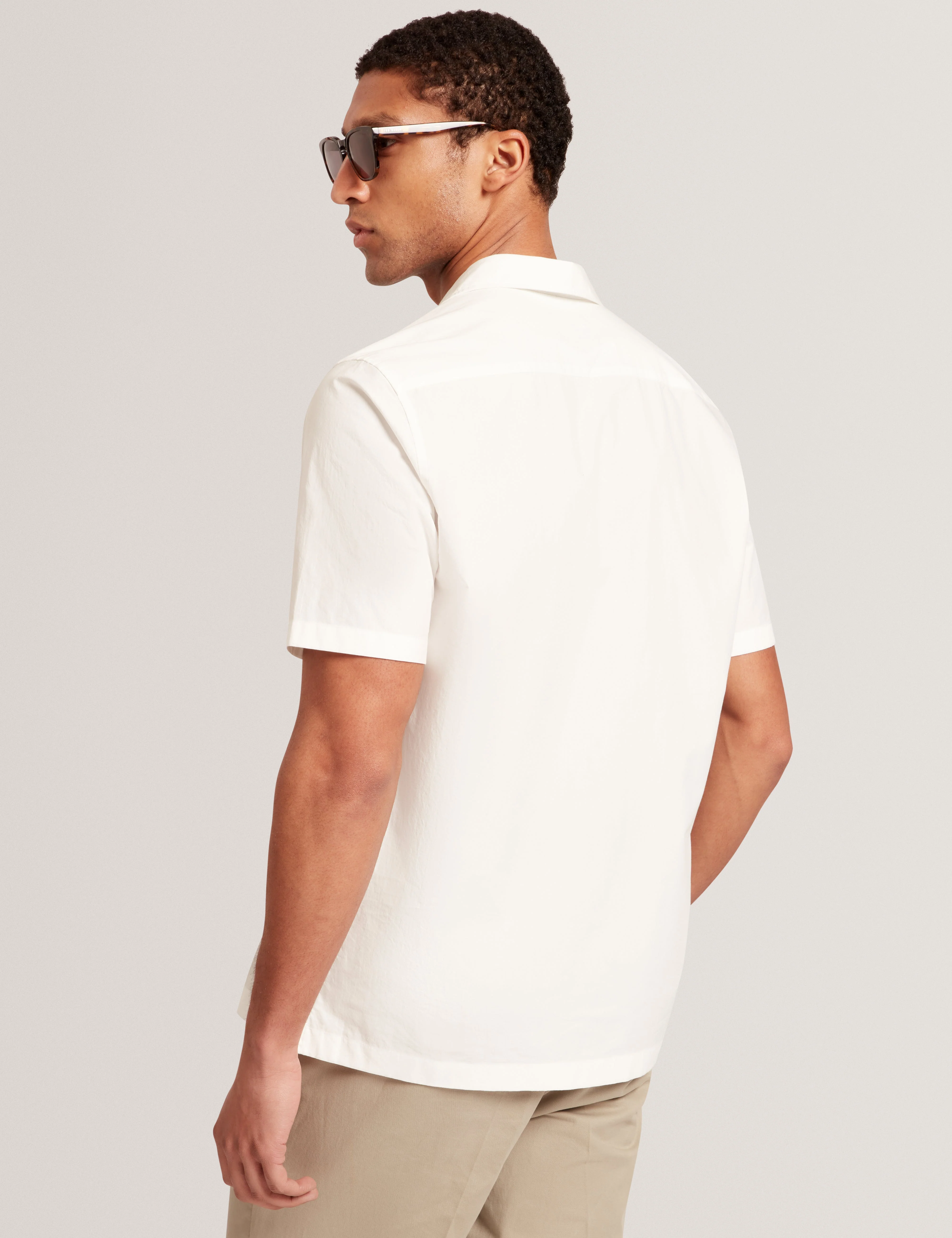 Radclyf Ss Poplin Shirt White - Image 3