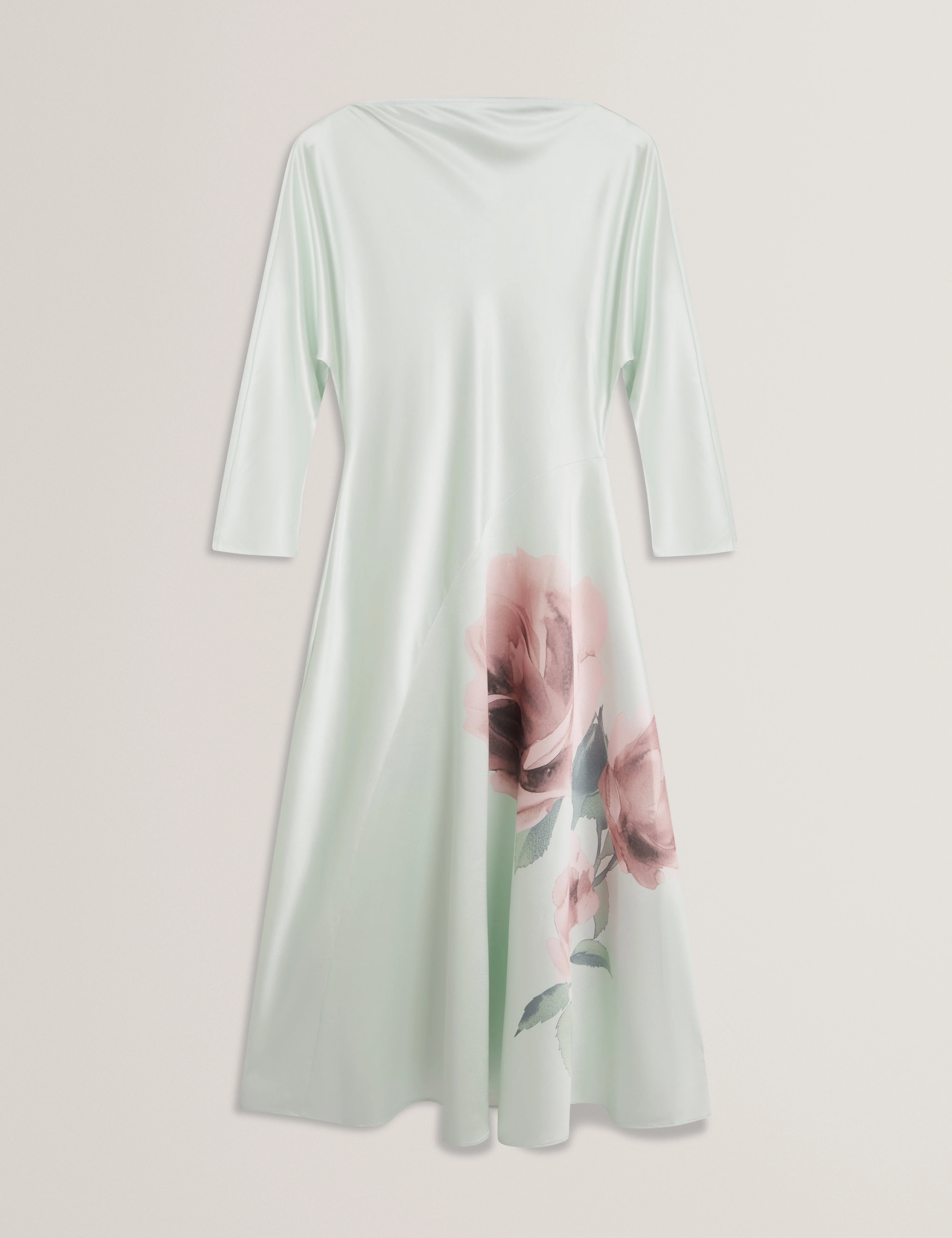 Raimi Curve Seam Detail Maxi Dress Pl-Green - Image 7