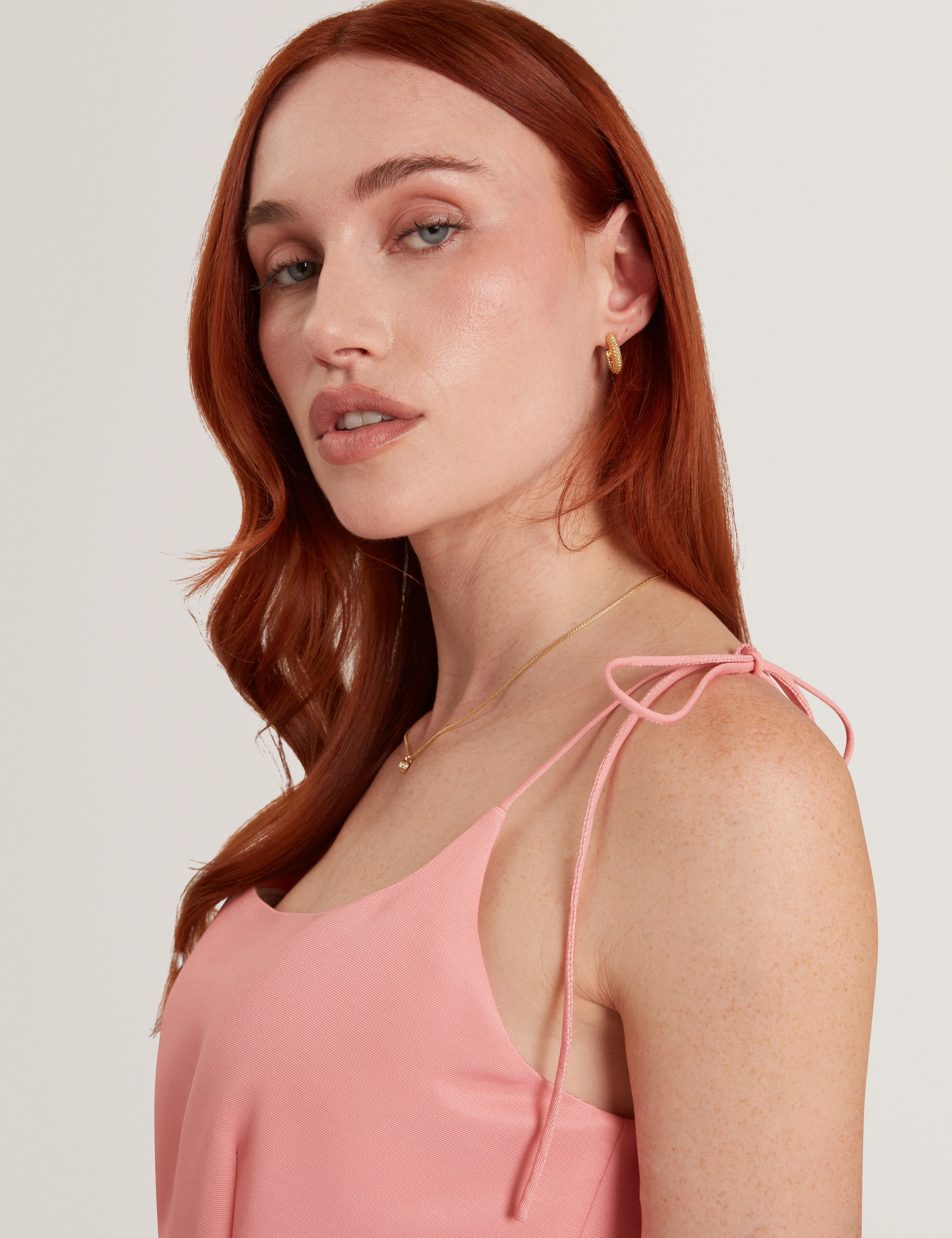 Rasbee Printed Ottoman Mini Dress Coral - Image 4