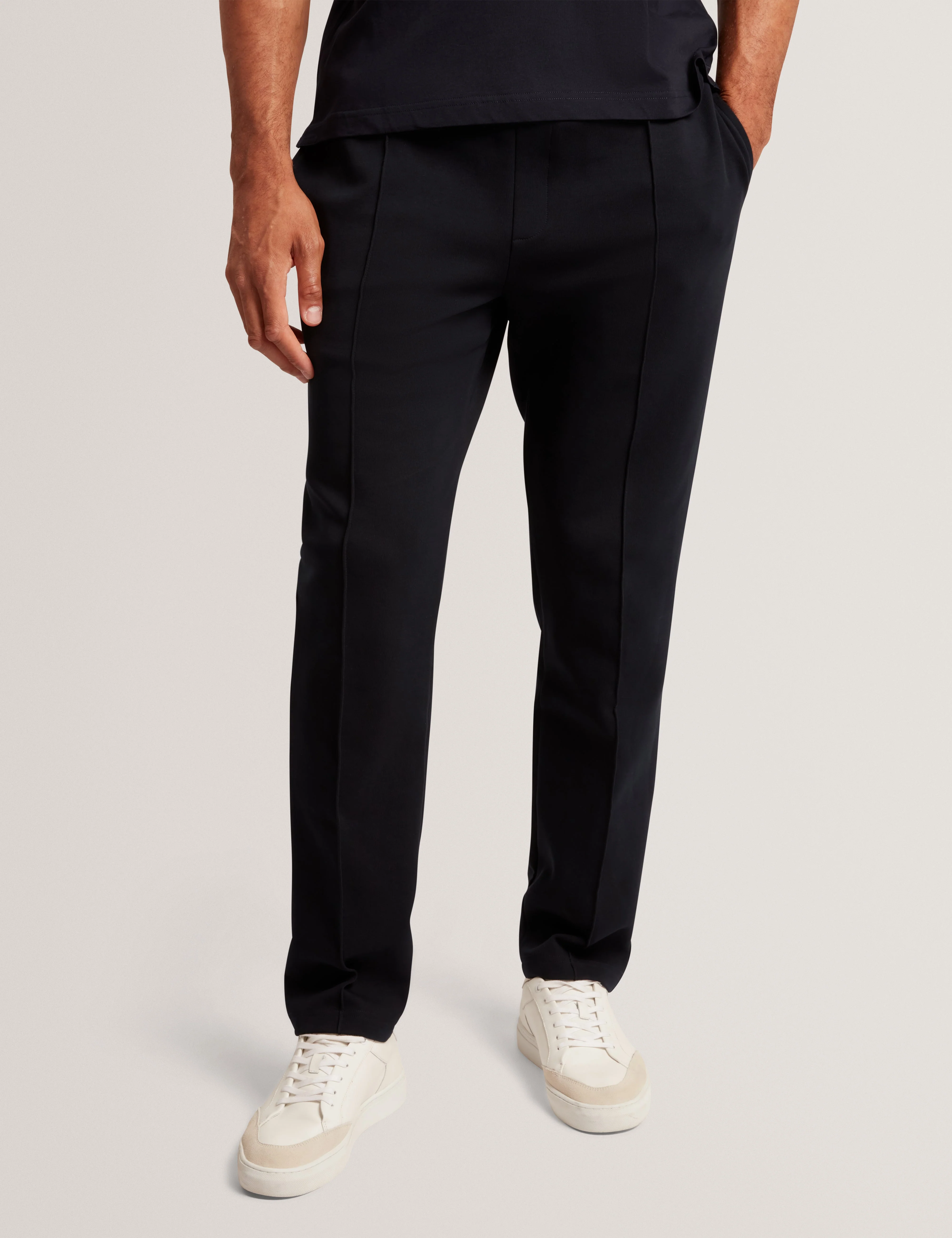 Rellas Branded Honeycomb Trim Jogger Navy