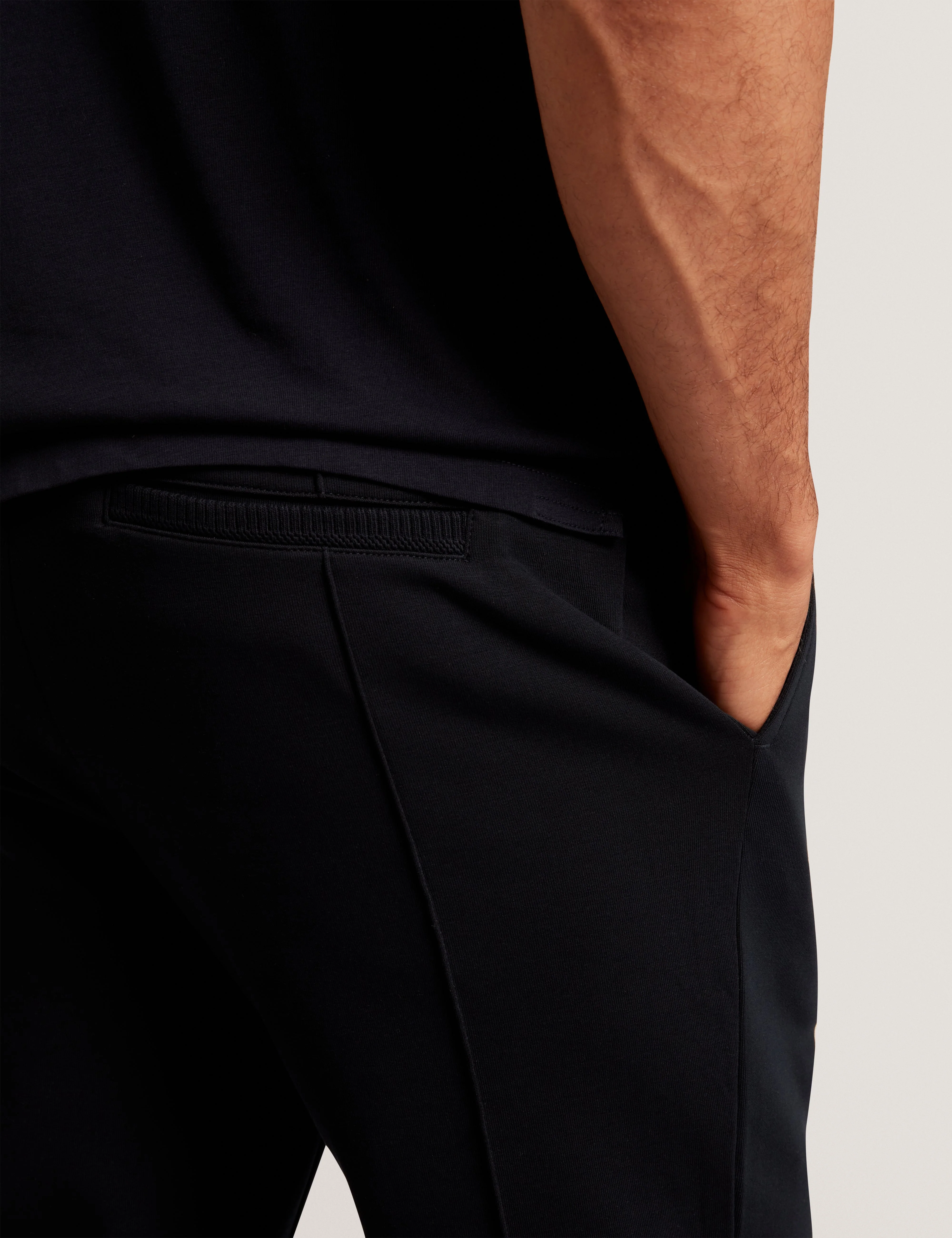Rellas Branded Honeycomb Trim Jogger Navy - Image 4