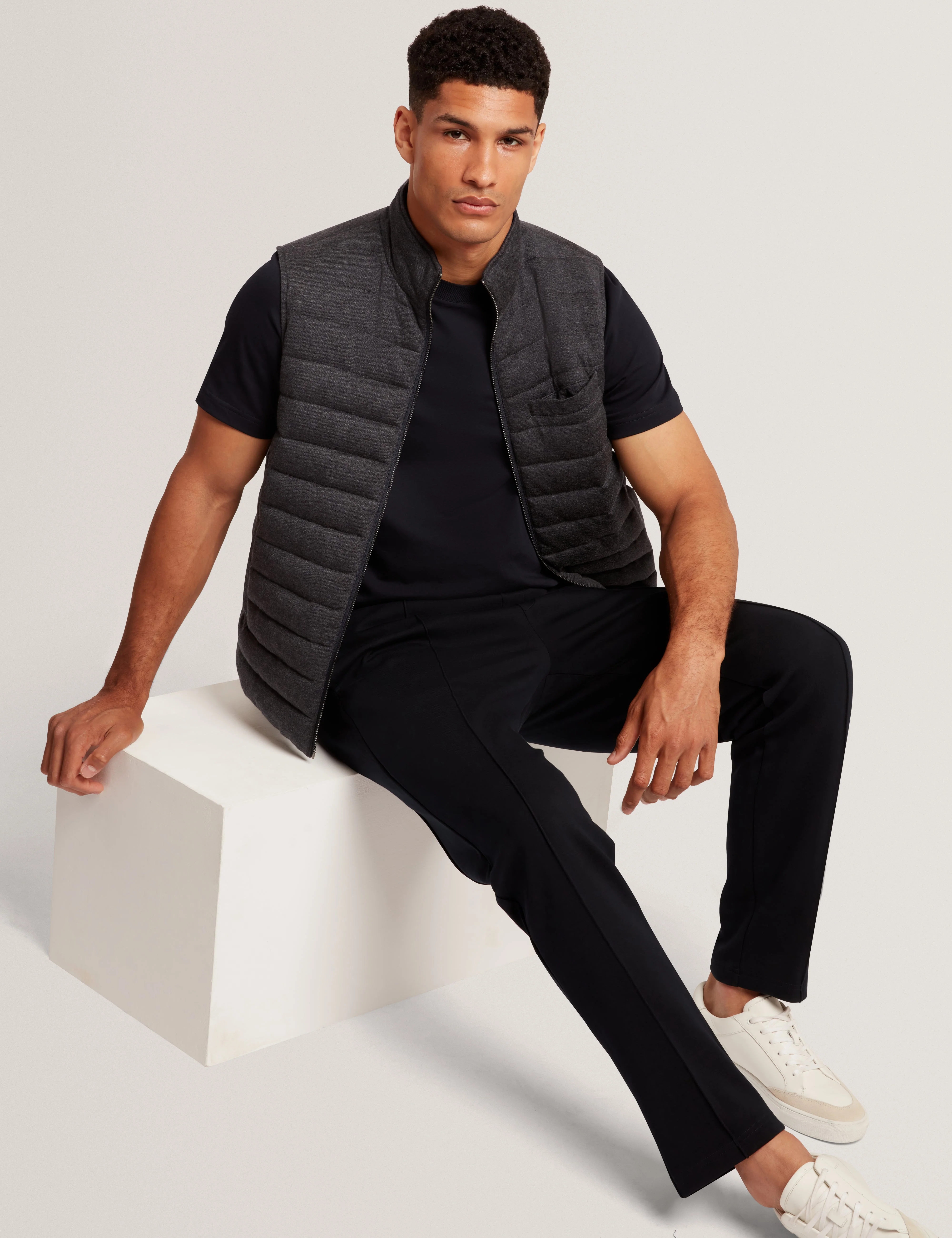 Rellas Branded Honeycomb Trim Jogger Navy - Image 6