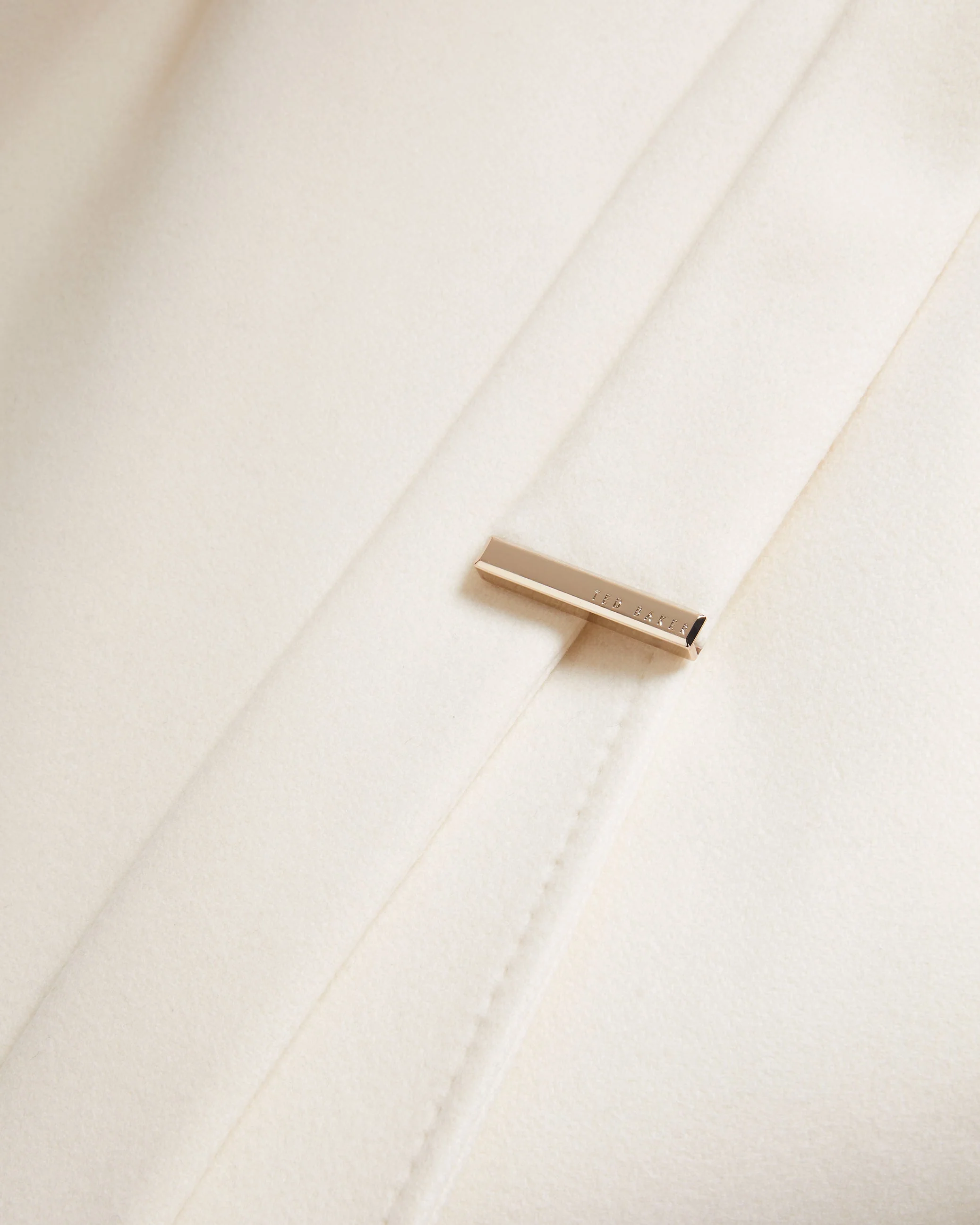 Rosemax Maxi Belted Wool Wrap Coat Ivory - Image 3