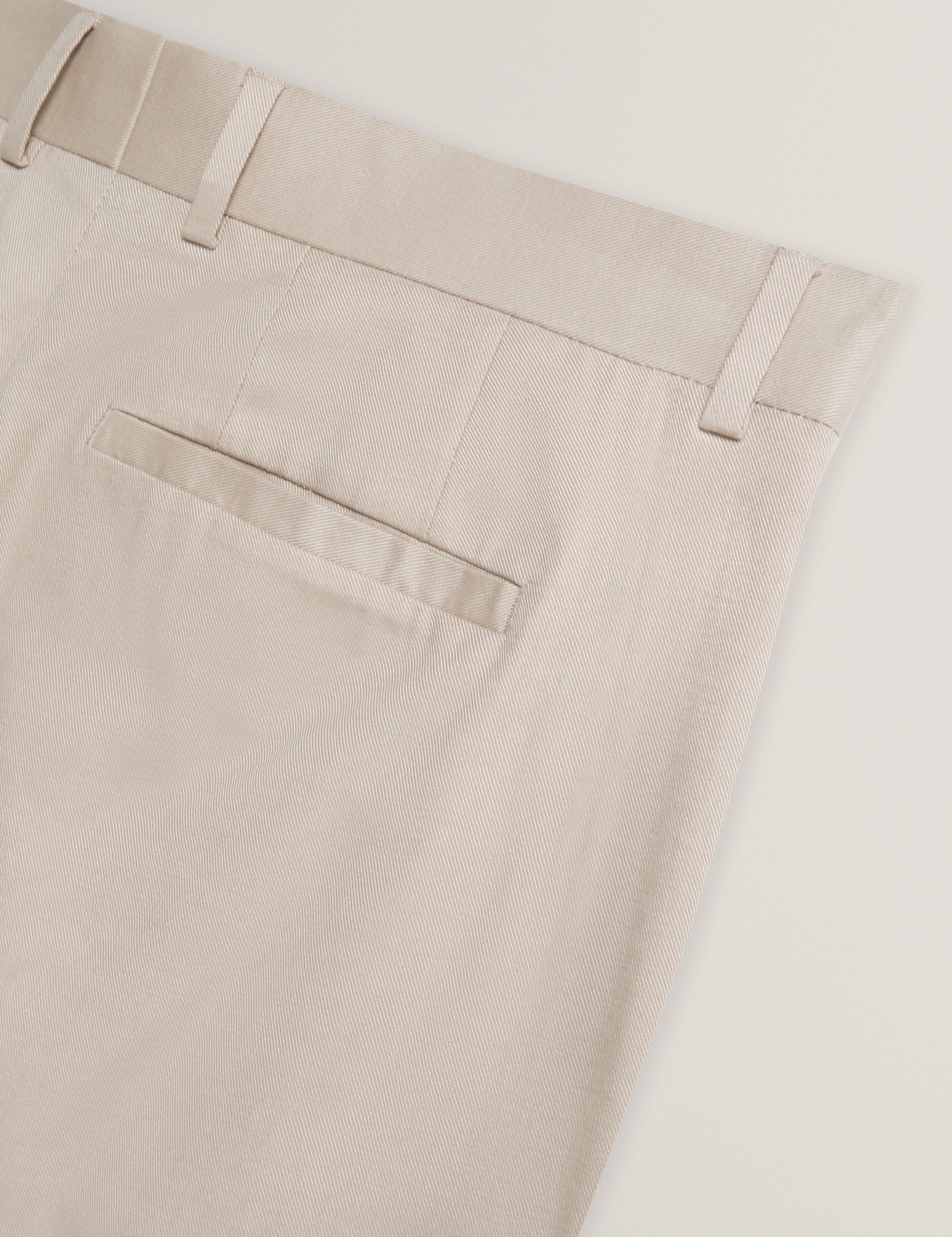 Sabaton Slim Cotton Plain Trouser Taupe - Image 3