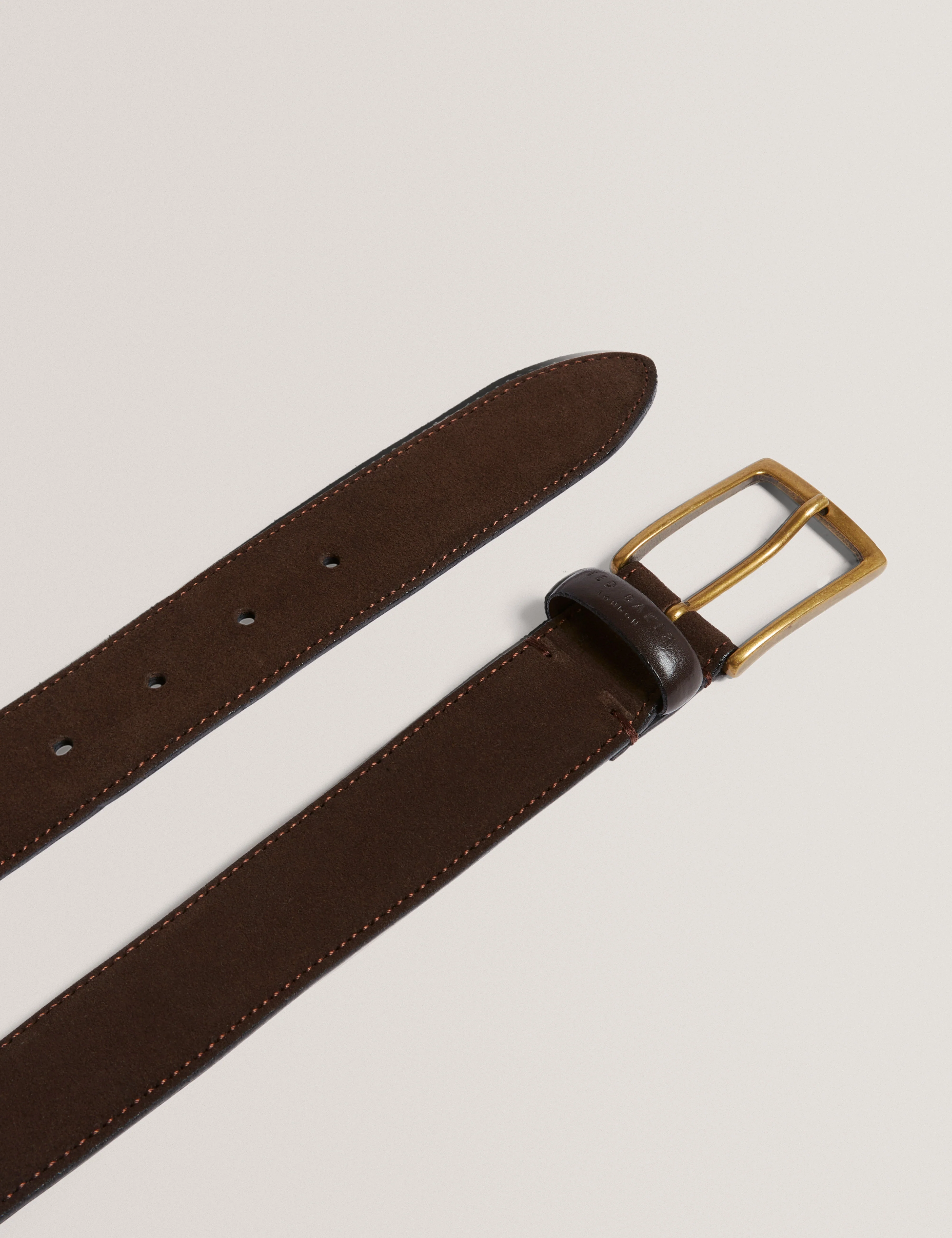 Siidney Suede Leather Belt Brn-Choc - Image 3