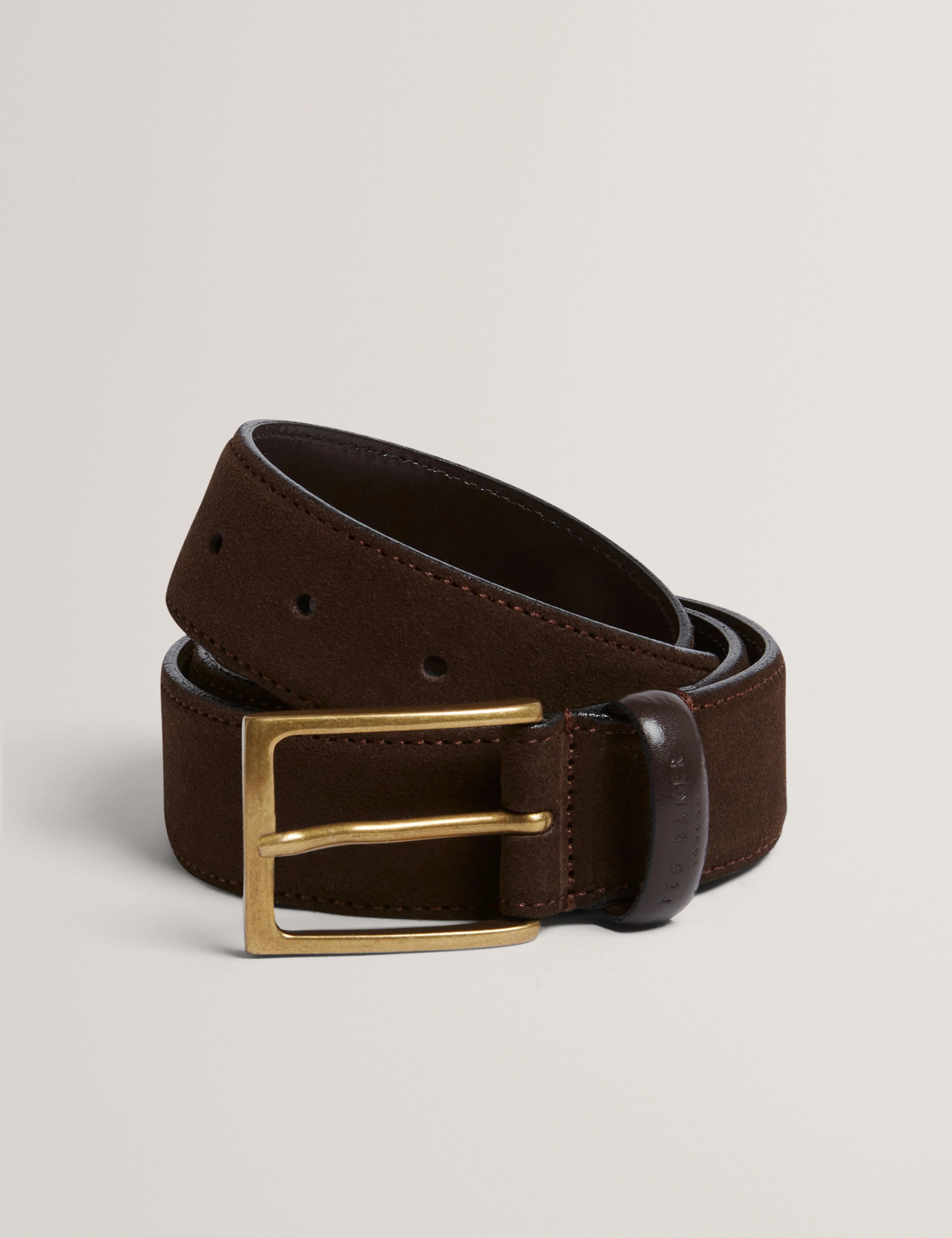 Siidney Suede Leather Belt Brn-Choc - Image 4