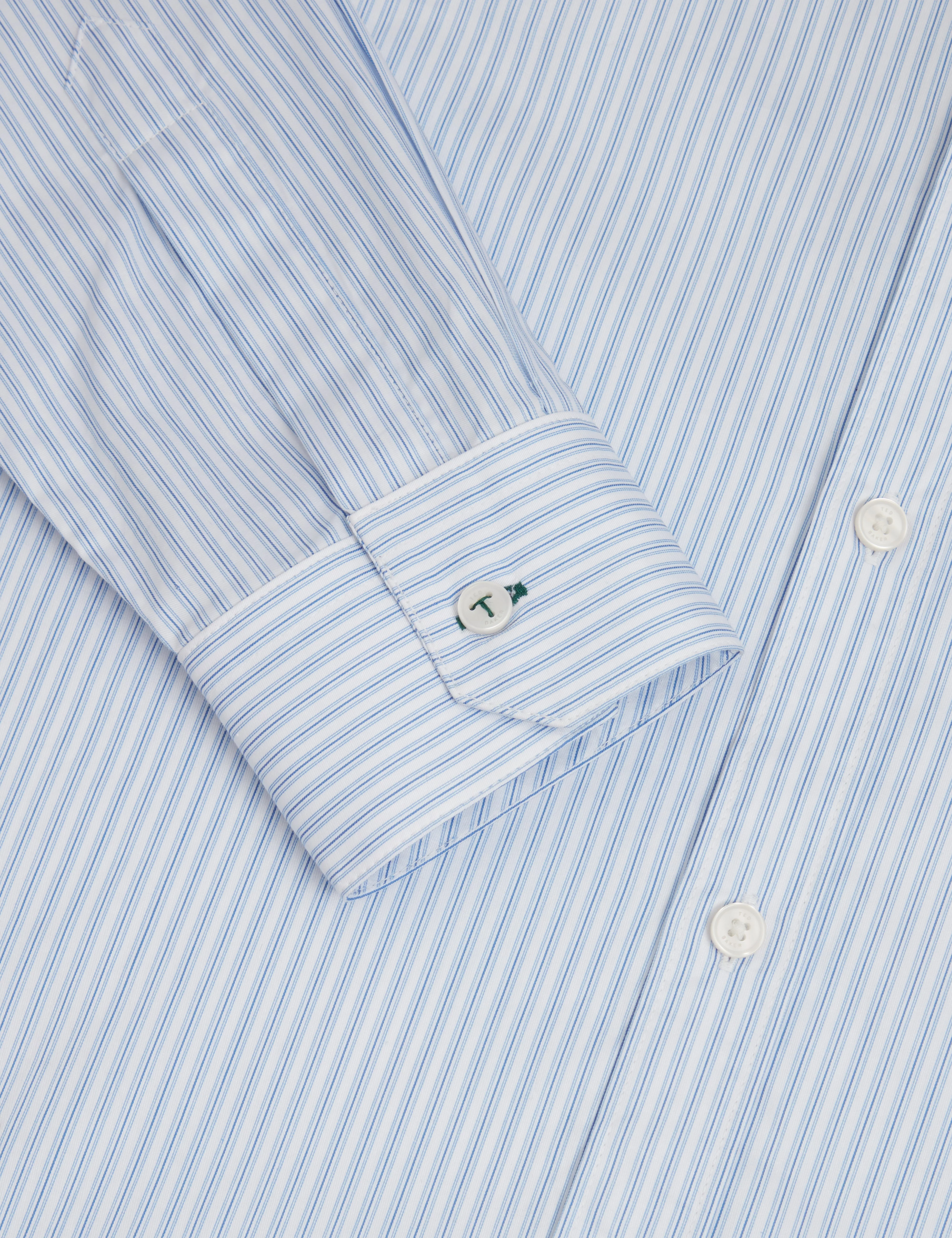 Sohoe Long Sleeve Regular Fit Striped Shirt Lt-Blue - Image 3